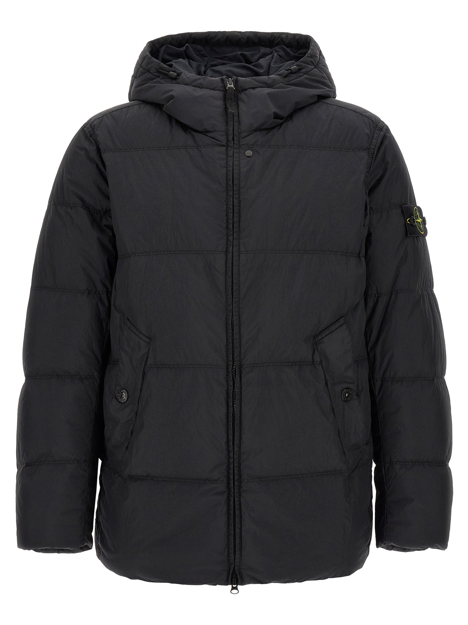Stone Island Men Ruffled Effect Down Jacket STONE ISLAND