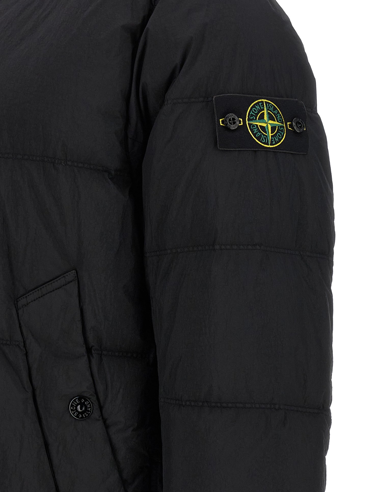 Stone Island Men Crinkled-Effect Down Jacket STONE ISLAND