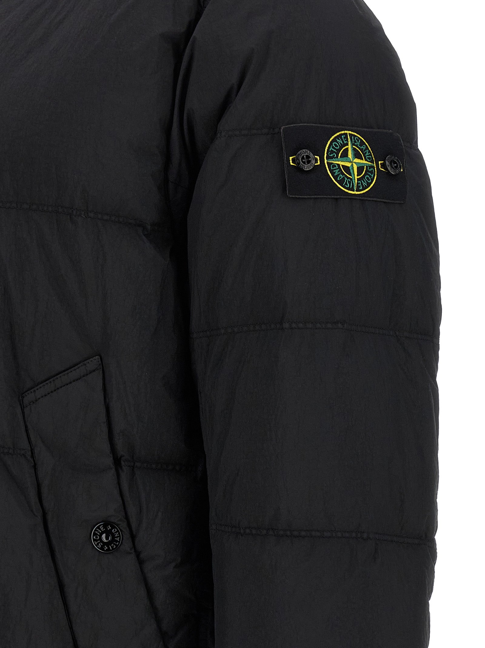 Stone Island Men Crinkled-Effect Down Jacket STONE ISLAND