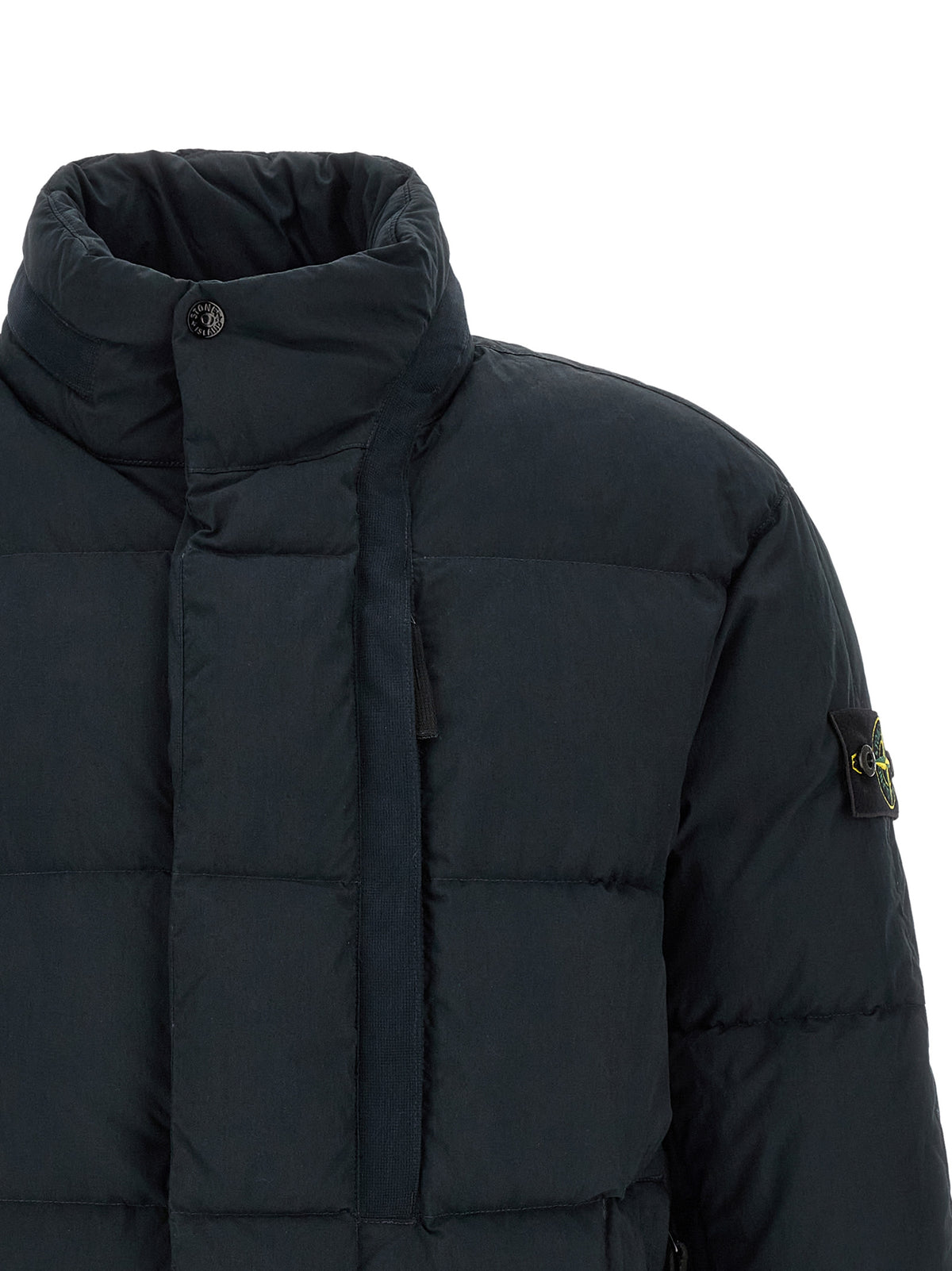 Stone Island Men ' Imb Piuma Rds' Down Jacket With Logo Badge STONE ISLAND