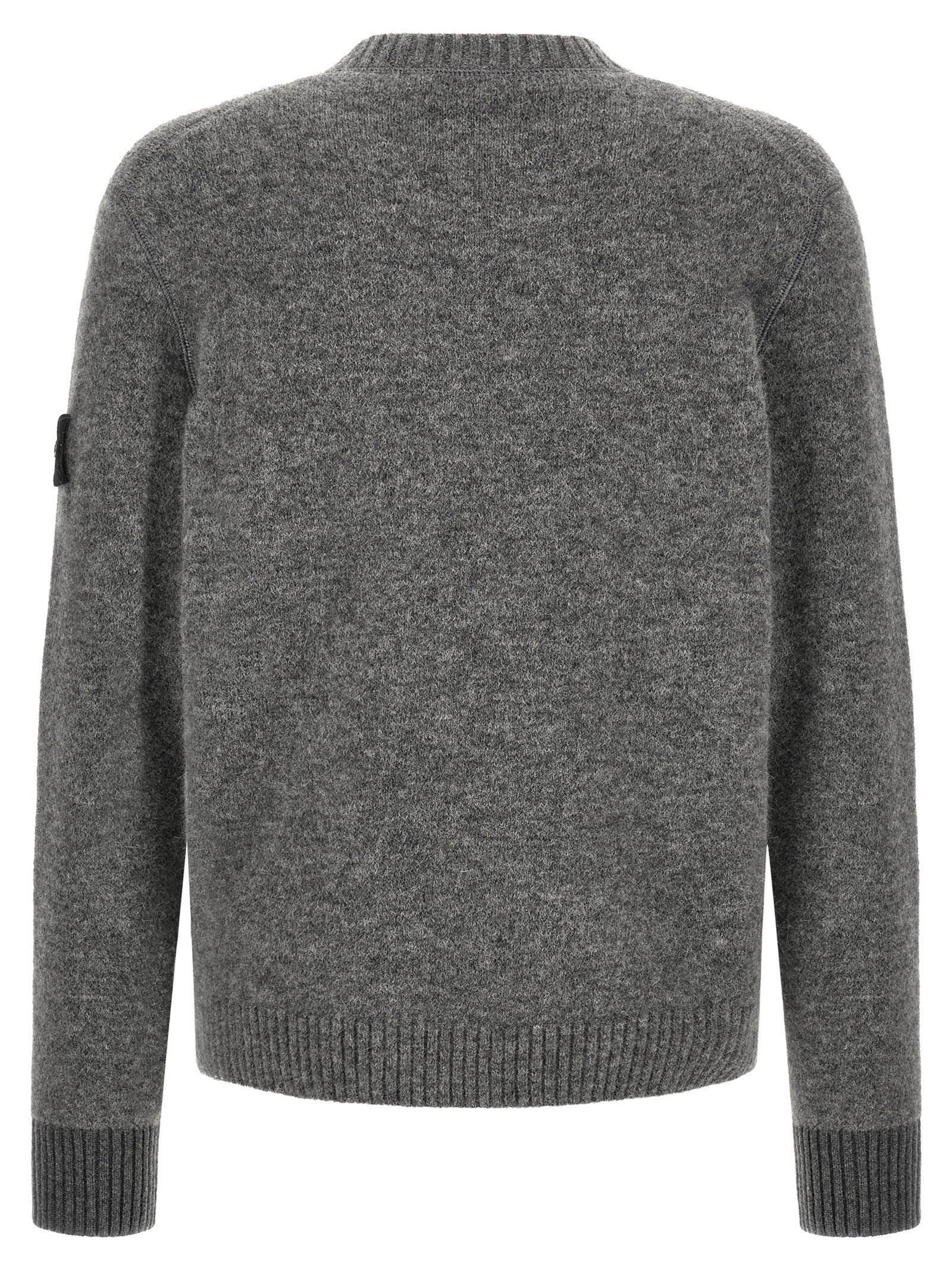 Stone Island Men '5100050' Crew Neck Sweater With Logo Badge STONE ISLAND