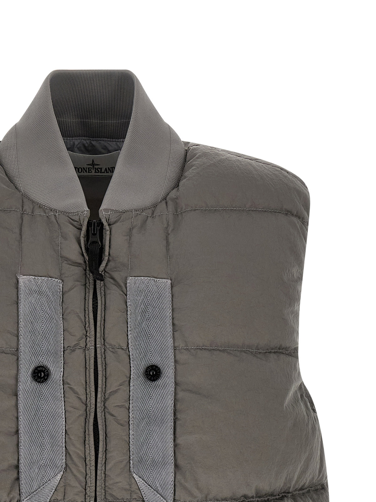 Stone Island Men Crinkled Effect Vest STONE ISLAND