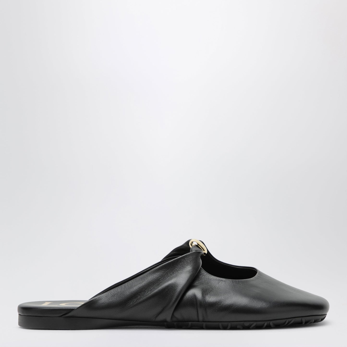 Loewe Pebble Sabot In Soft Lamb Nappa Leather In Black Women LOEWE