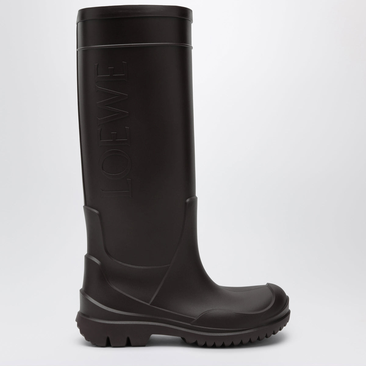 Loewe Storm Brown Rubber Rain Boots Women LOEWE