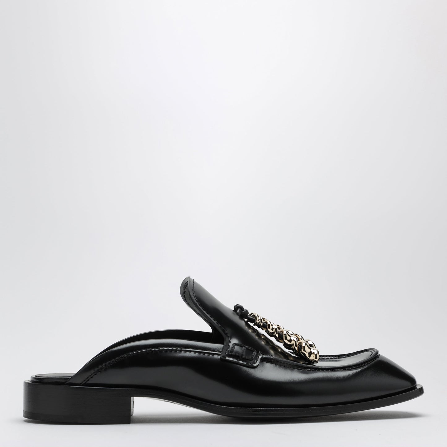 Loewe Edge Mule Loafers In Brushed Calf Leather, Black Women LOEWE