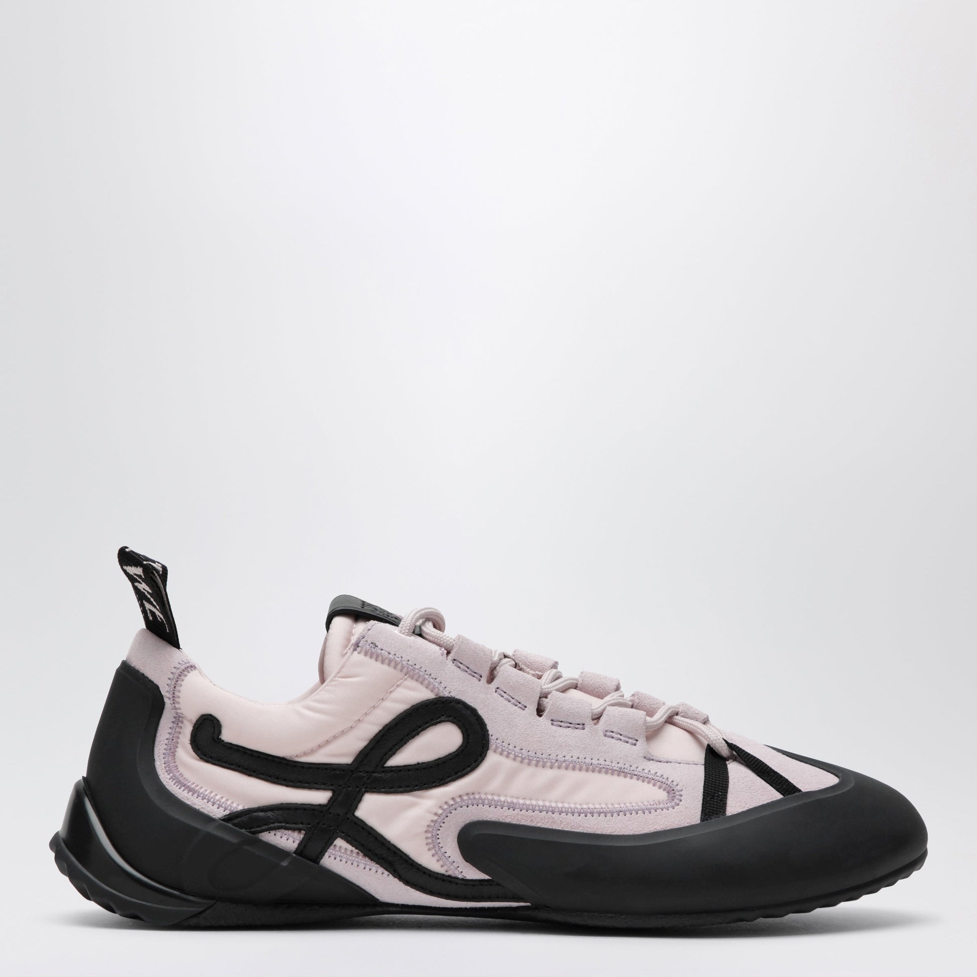 Loewe Grip Sneakers In Nylon And Suede, Pink/Black Women LOEWE