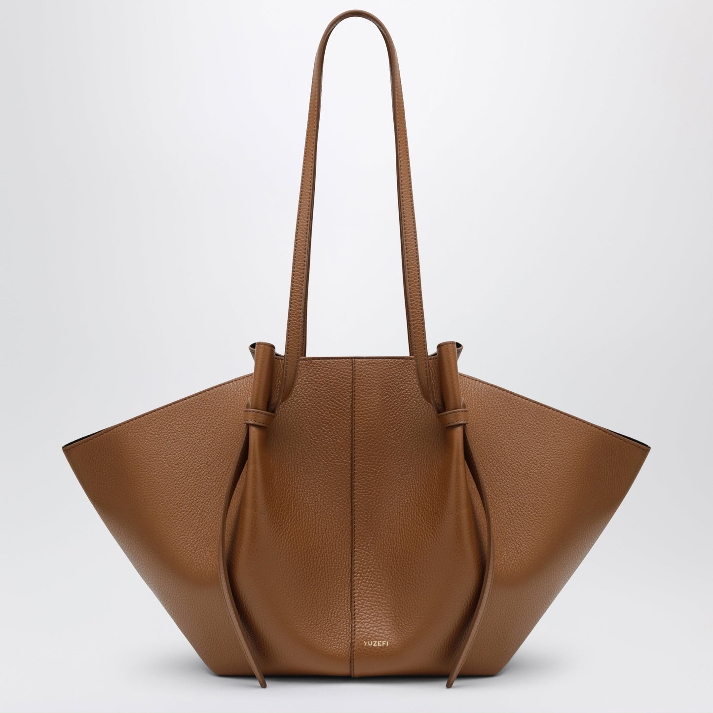 Yuzefi Large Mochi Bag In Hazel Pebble-Grained Leather Women YUZEFI