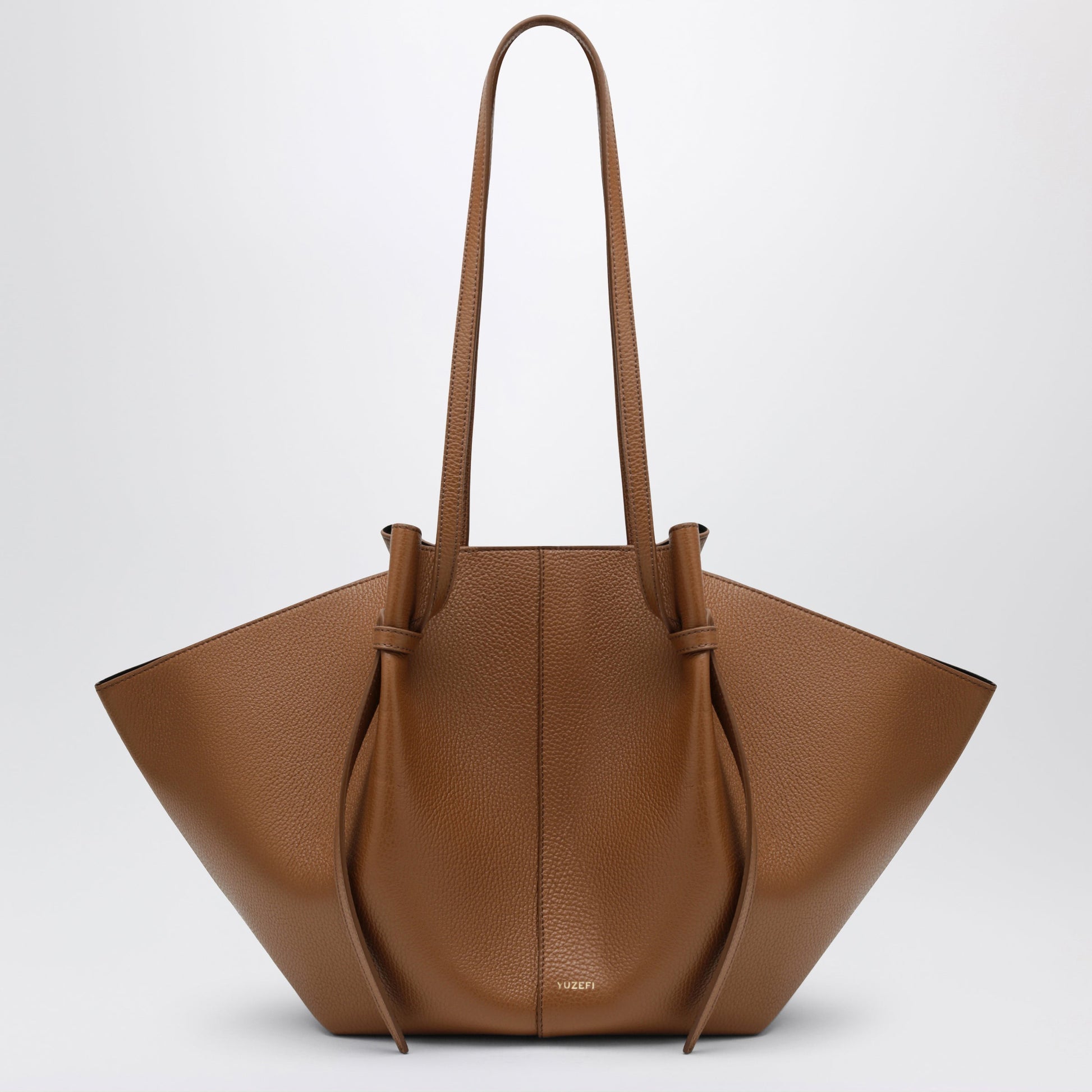 Yuzefi Large Mochi Bag In Hazel Pebble-Grained Leather Women YUZEFI