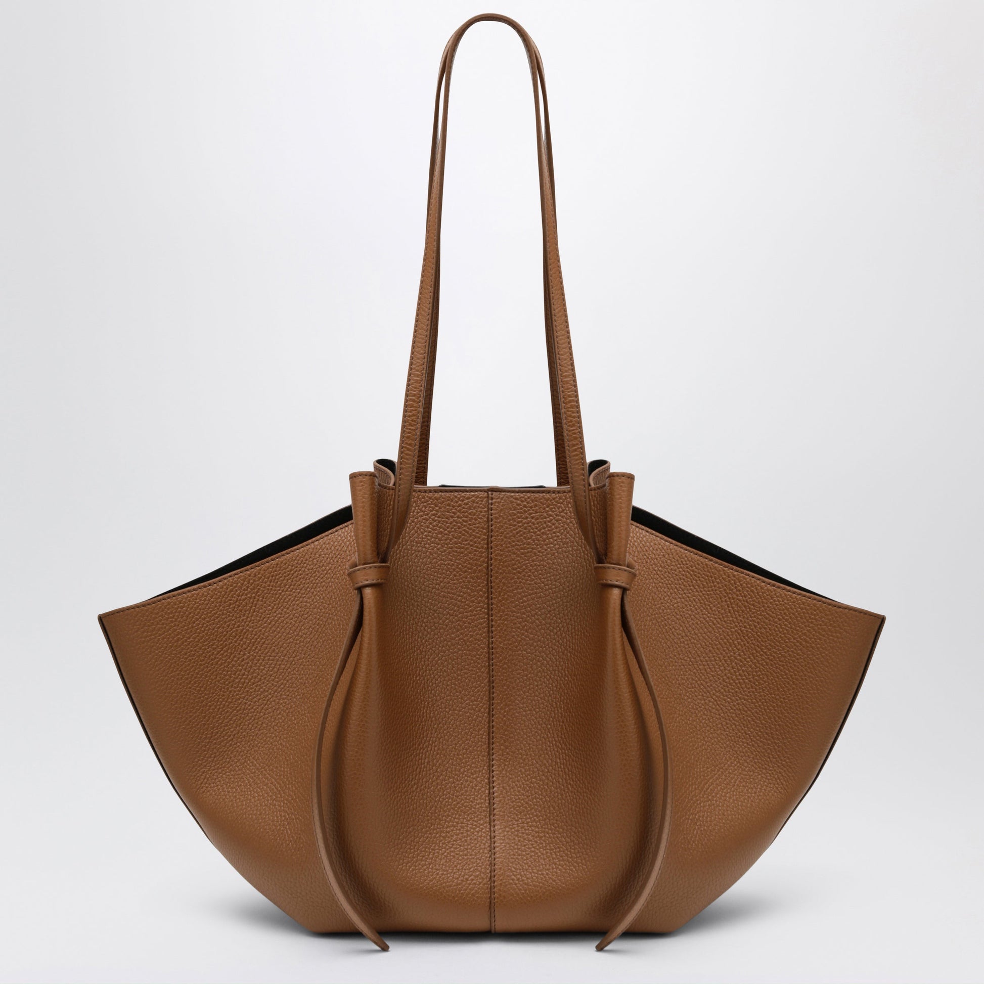Yuzefi Large Mochi Bag In Hazel Pebble-Grained Leather Women YUZEFI