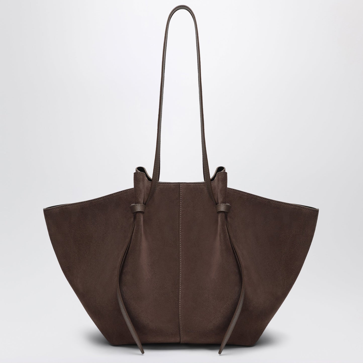 Yuzefi Large Mochi Bag In Nutmeg Suede Leather Women YUZEFI