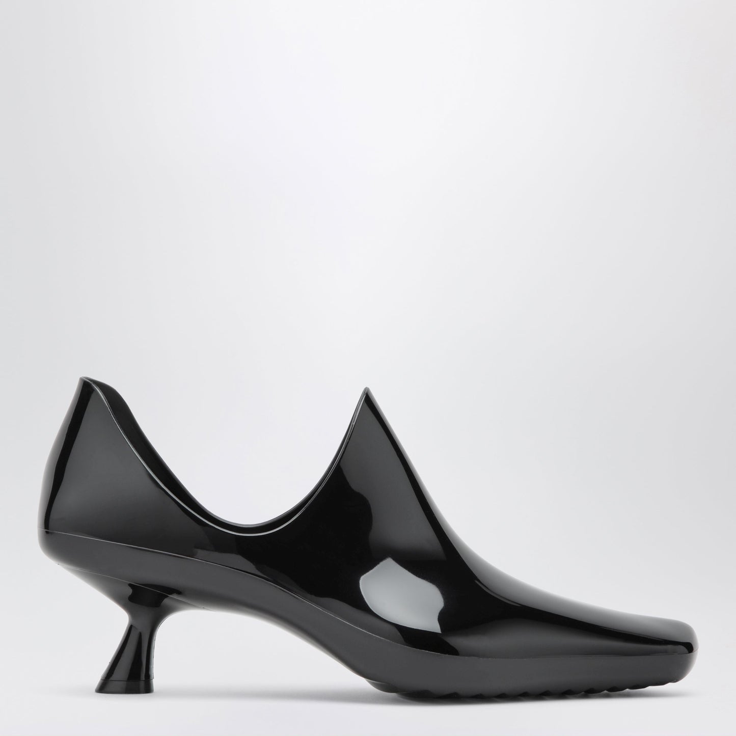 Loewe Emily Aqua Ankle Boots In Glossy Black Pvc With Multicolour Socks Women LOEWE