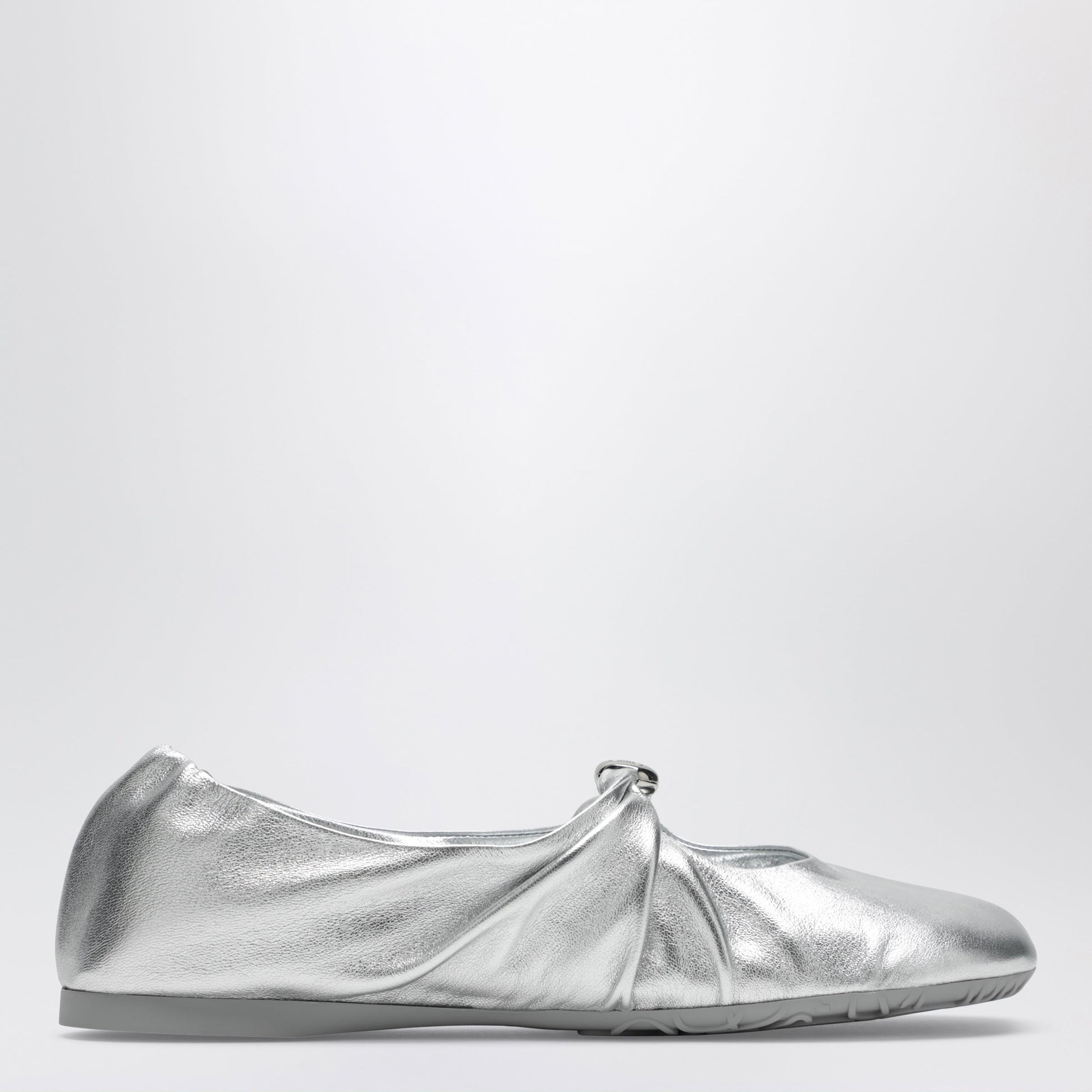 Loewe Pebble Soft Ballet Flats In Laminated Lamb Nappa Leather Women LOEWE