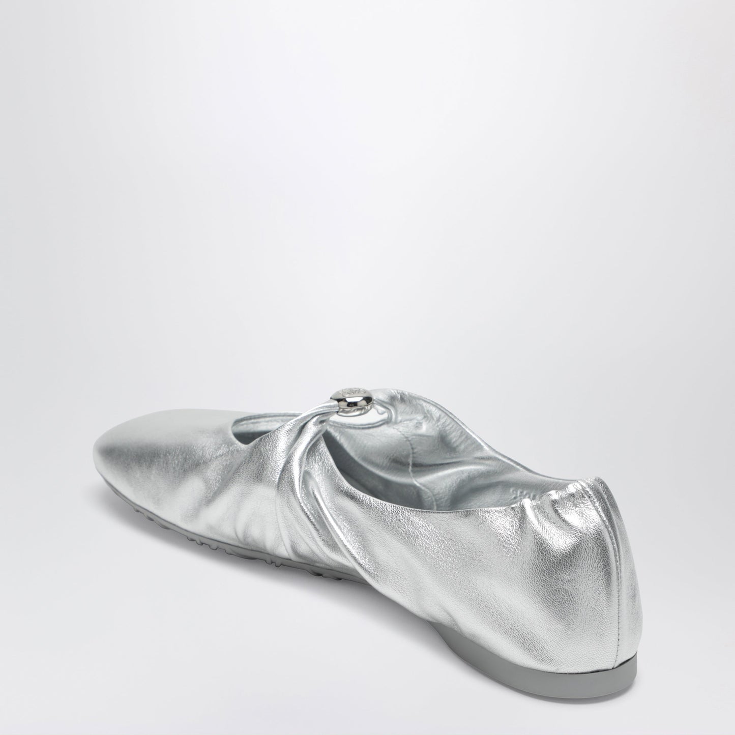 Loewe Pebble Soft Ballet Flats In Laminated Lamb Nappa Leather Women LOEWE