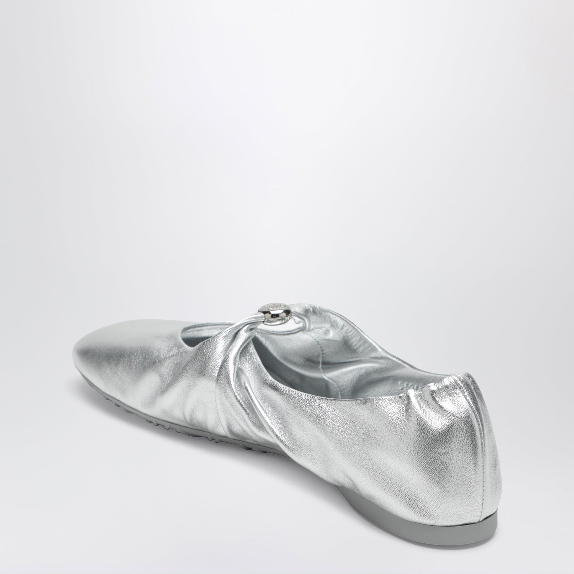Loewe Pebble Soft Ballet Flats In Laminated Lamb Nappa Leather Women LOEWE