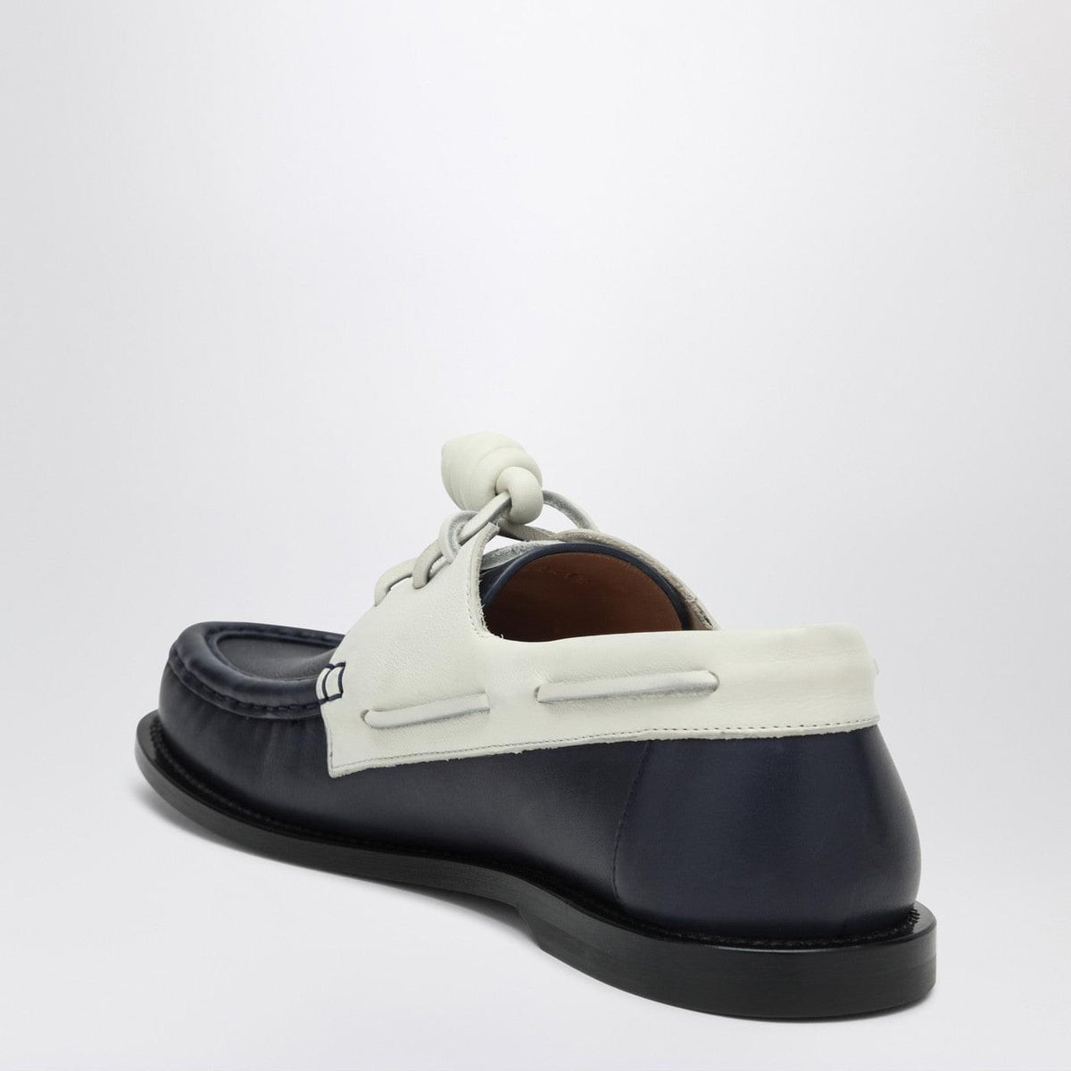 Loewe Campo Boat Shoe In Navy/White Women LOEWE