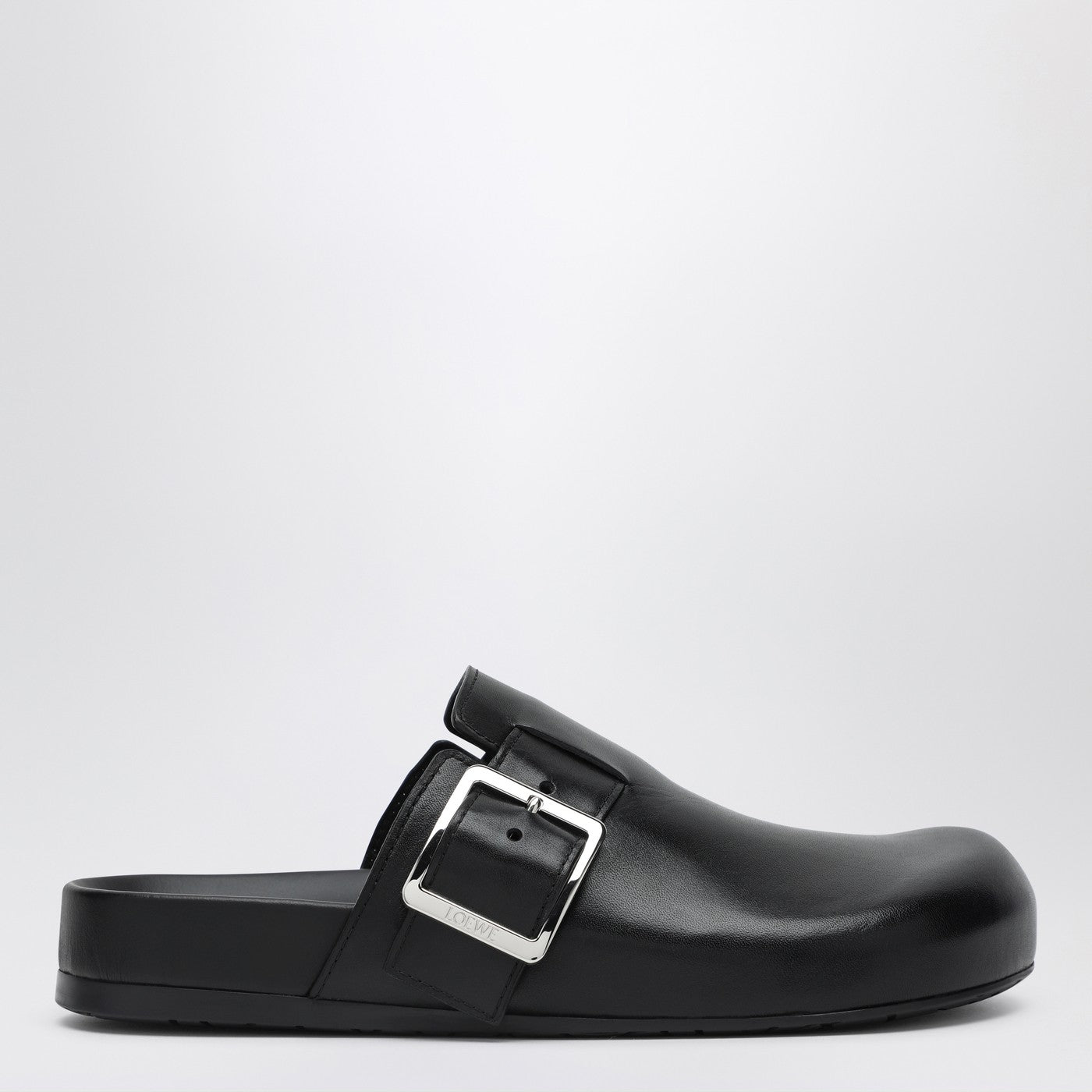 Loewe Black Leather Sabot Ease Buckle Women LOEWE