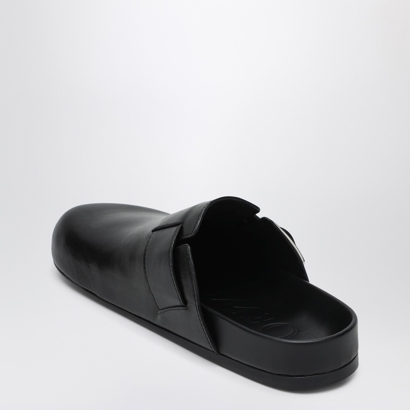 Loewe Black Leather Sabot Ease Buckle Women LOEWE