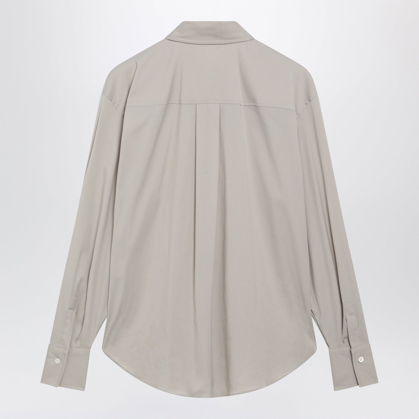 Brunello Cucinelli Monili Trim Stony Ground Cotton Poplin Shirt Women BRUNELLO CUCINELLI