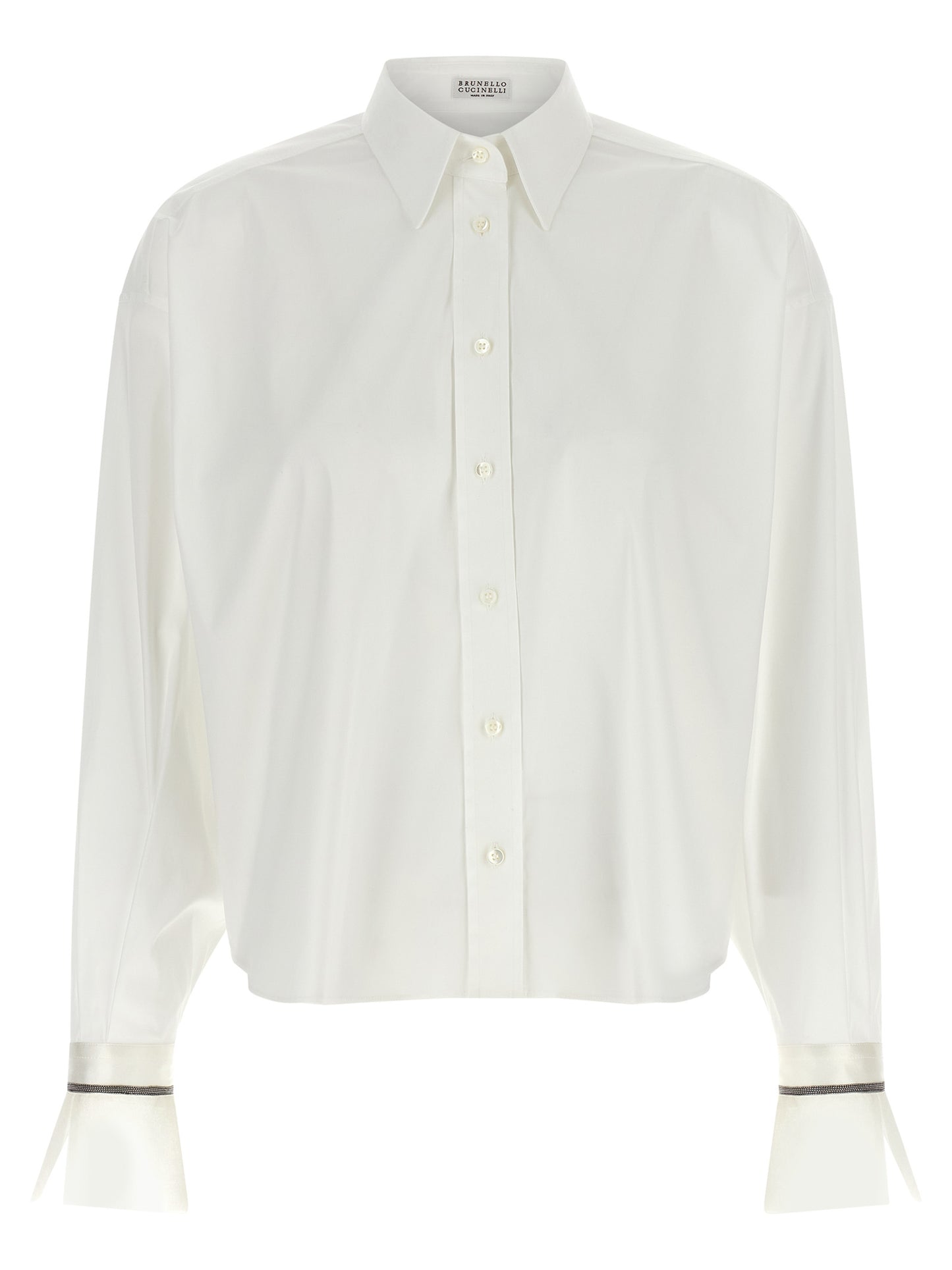 Brunello Cucinelli Women 'Shiny Cuffs' Shirt BRUNELLO CUCINELLI