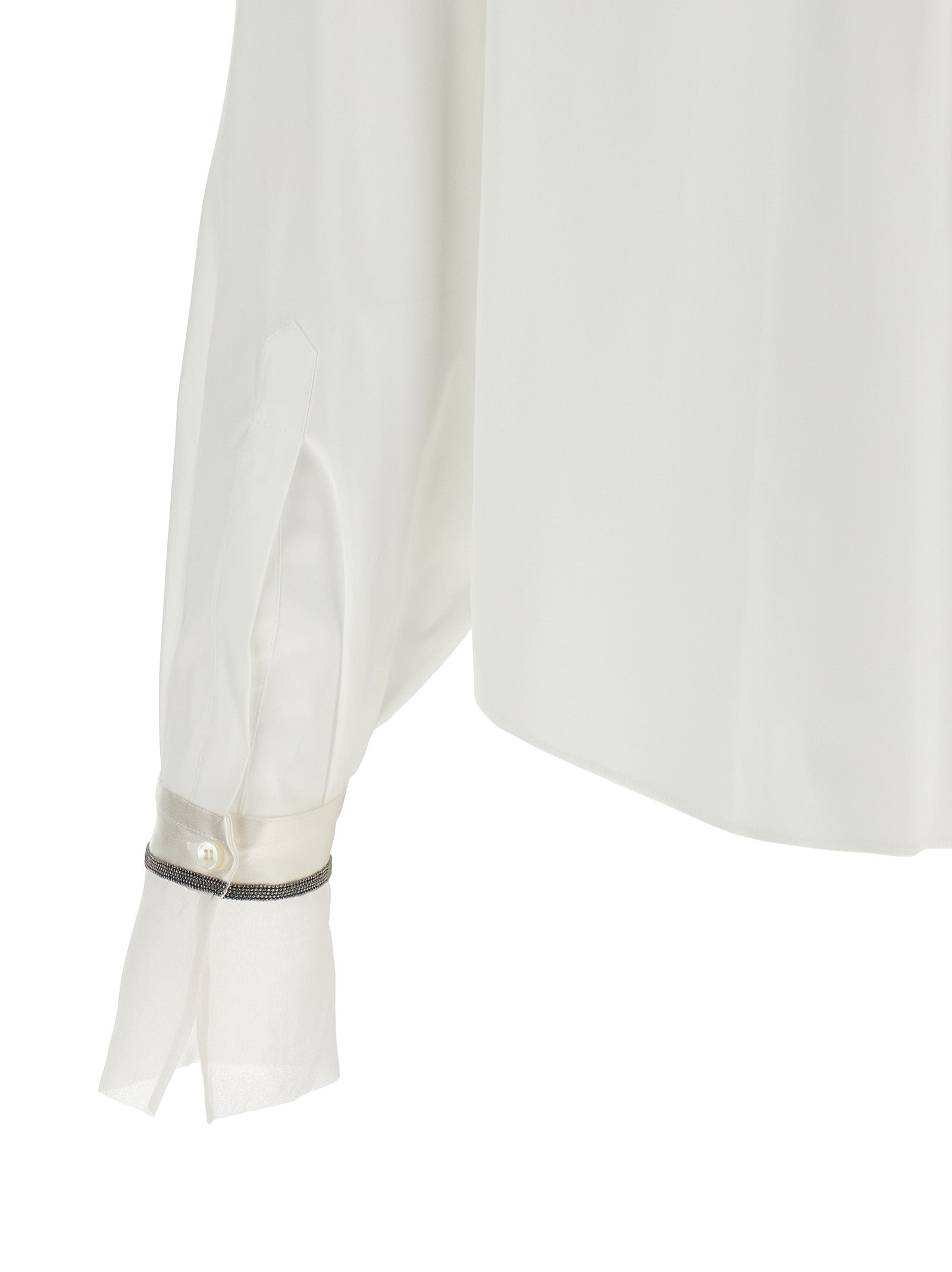Brunello Cucinelli Women 'Shiny Cuffs' Shirt BRUNELLO CUCINELLI