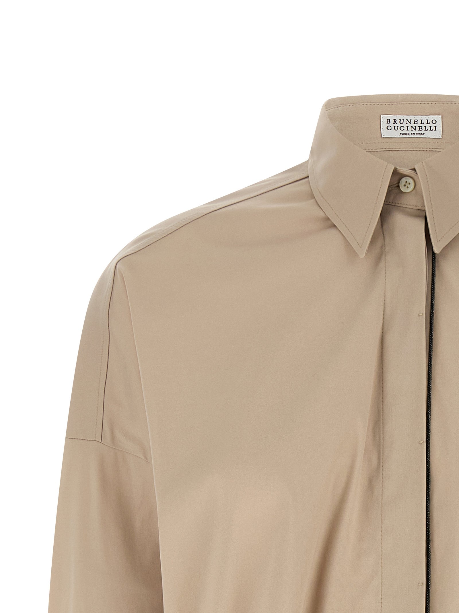 Brunello Cucinelli Women 'Shiny Trim' Shirt BRUNELLO CUCINELLI