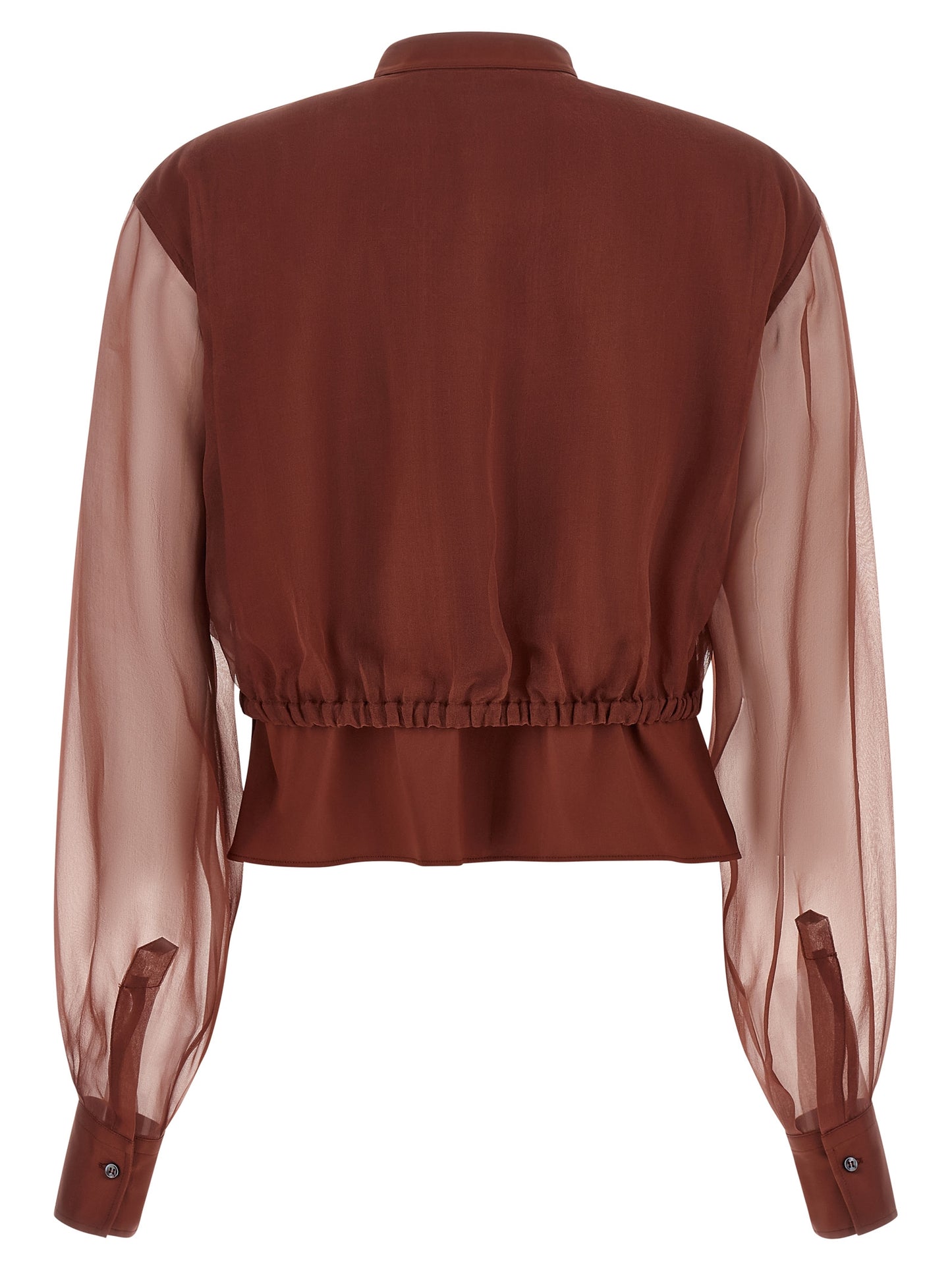 Brunello Cucinelli Women Silk Sleeves Blouse BRUNELLO CUCINELLI