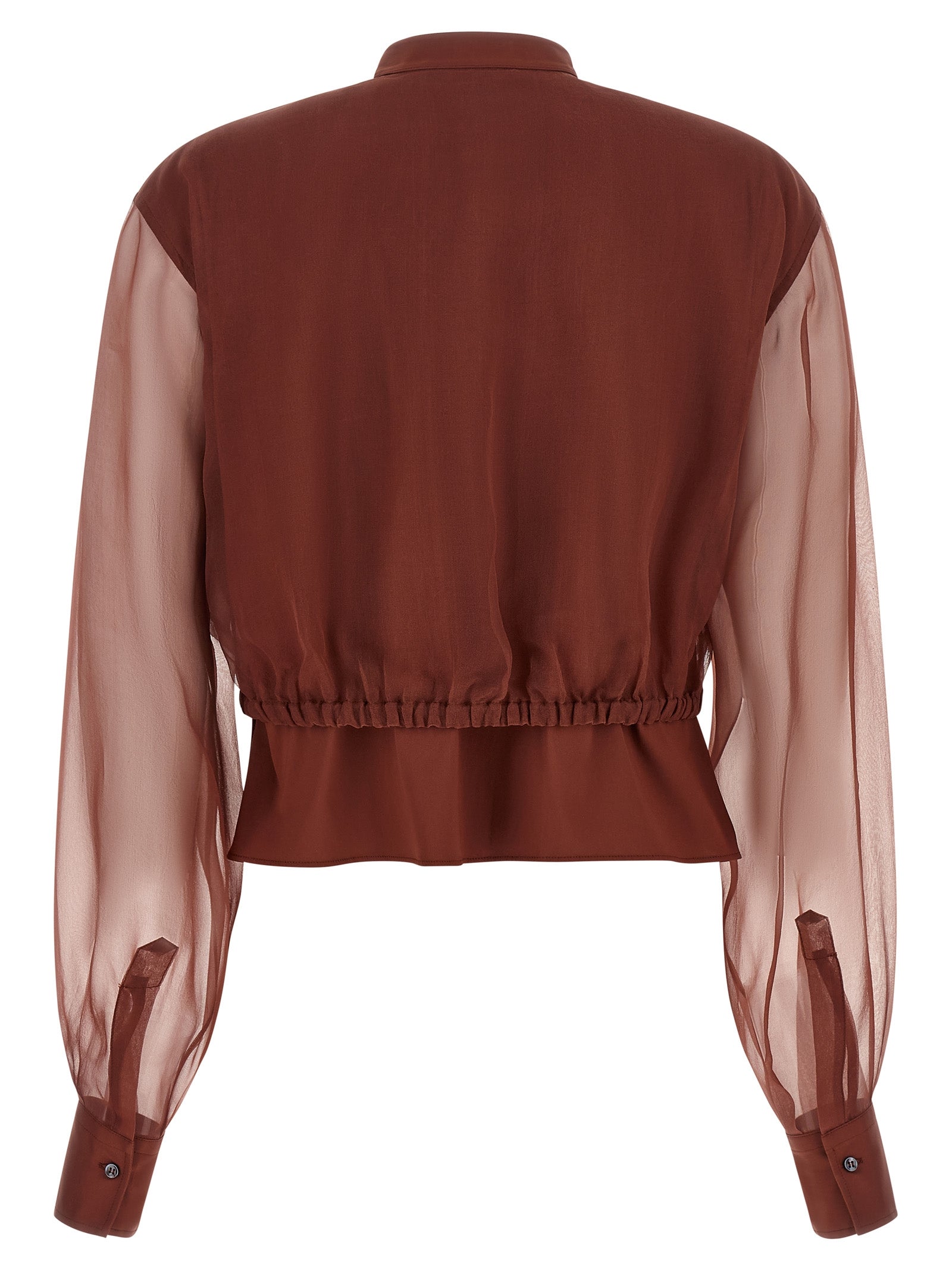 Brunello Cucinelli Women Silk Sleeves Blouse BRUNELLO CUCINELLI