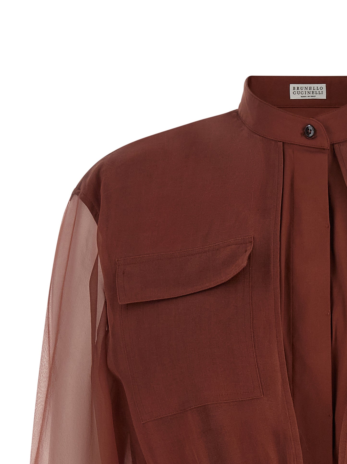 Brunello Cucinelli Women Silk Sleeves Blouse BRUNELLO CUCINELLI