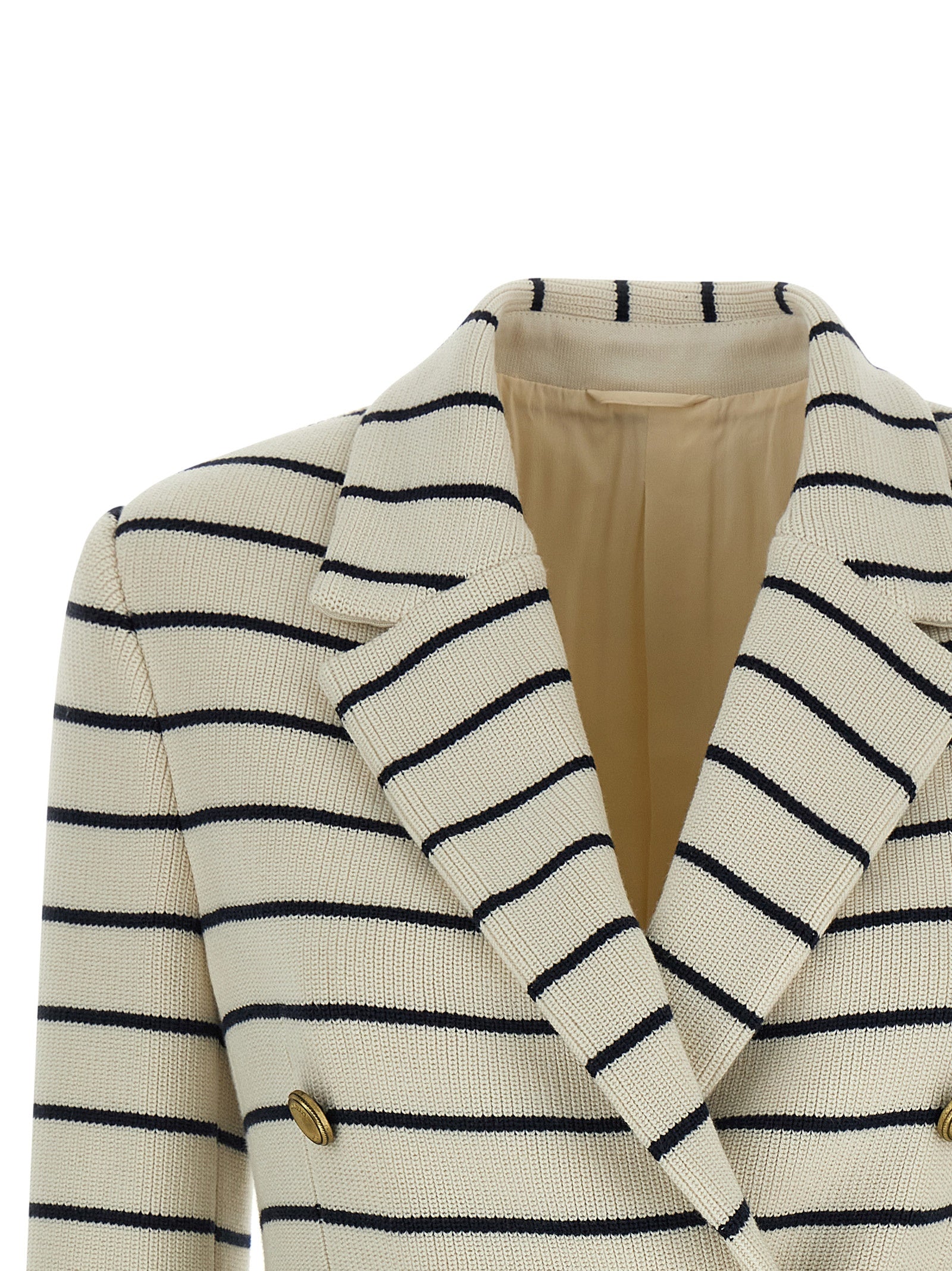 Brunello Cucinelli Women Striped Sweater Blazer BRUNELLO CUCINELLI