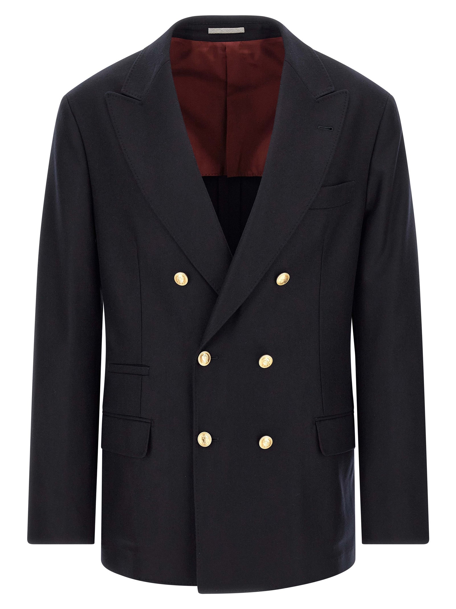 Brunello Cucinelli Men Double-Breasted Blazer BRUNELLO CUCINELLI