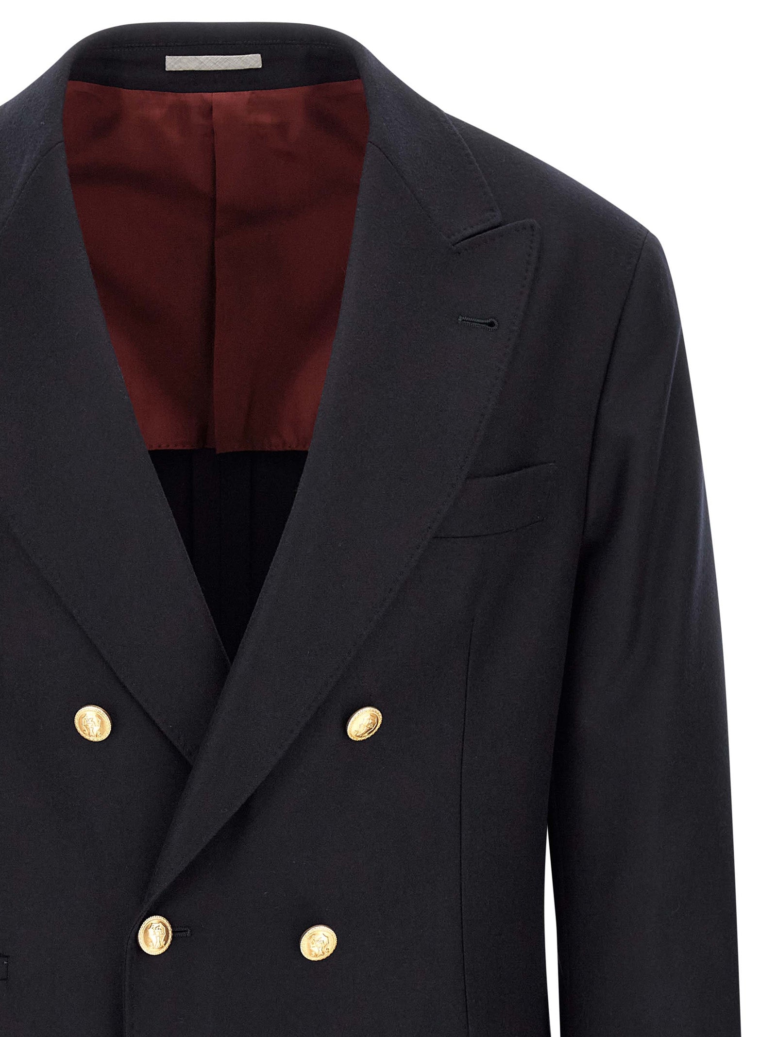 Brunello Cucinelli Men Double-Breasted Blazer BRUNELLO CUCINELLI