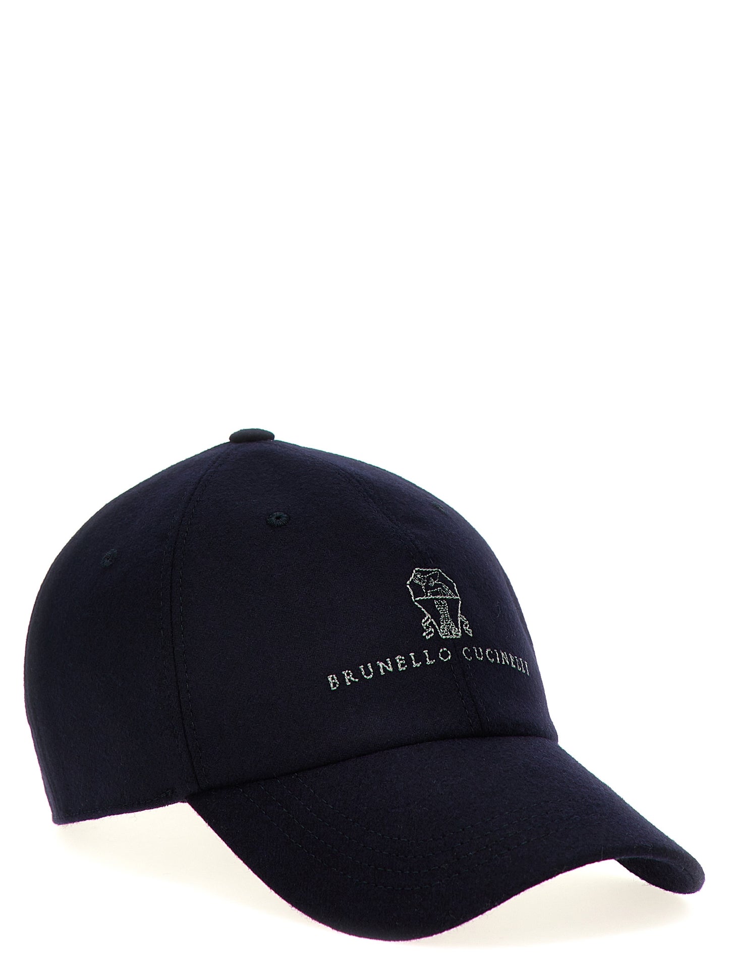 Brunello Cucinelli Men Logo Embroidery Cap BRUNELLO CUCINELLI