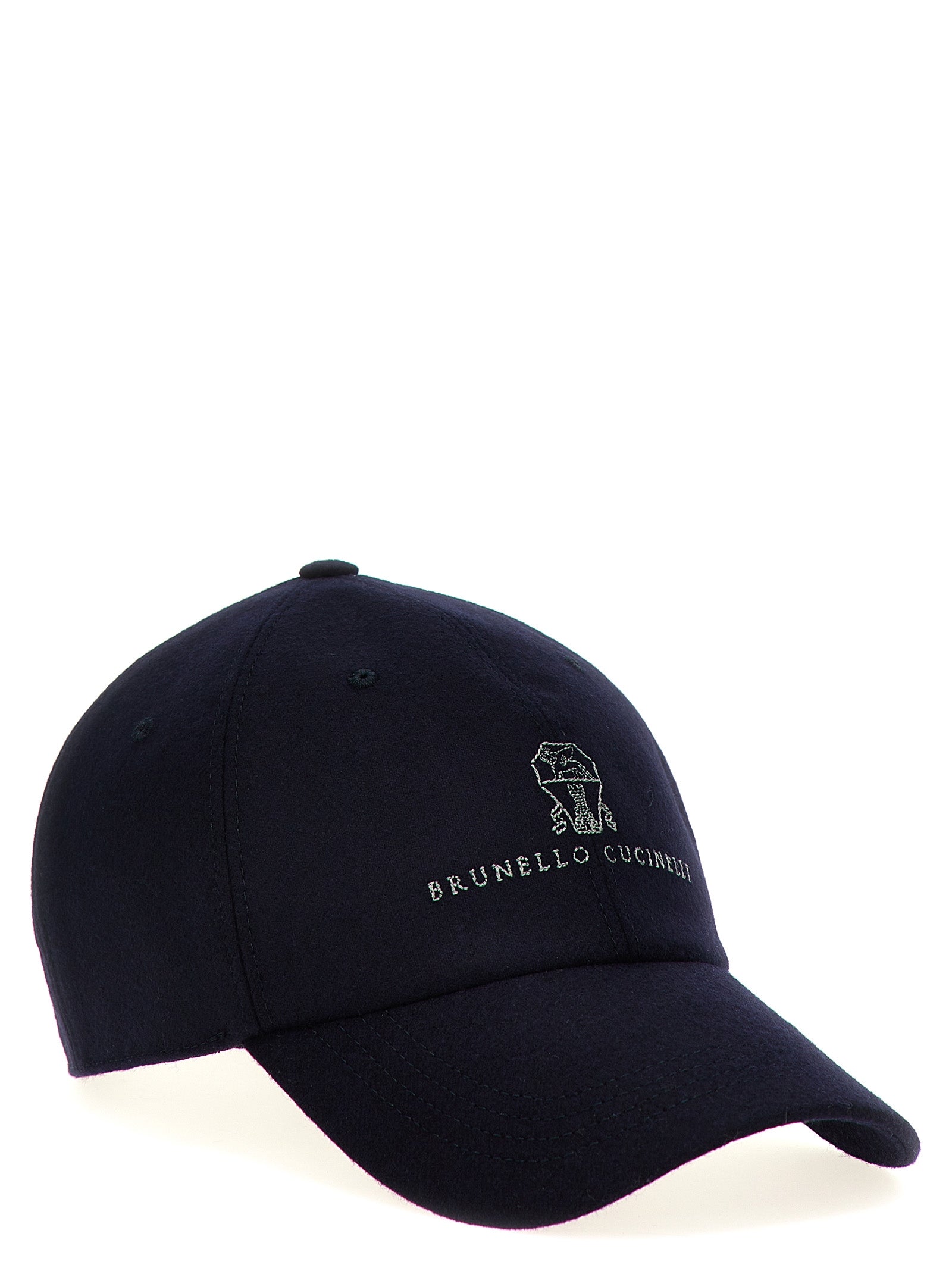 Brunello Cucinelli Men Logo Embroidery Cap BRUNELLO CUCINELLI