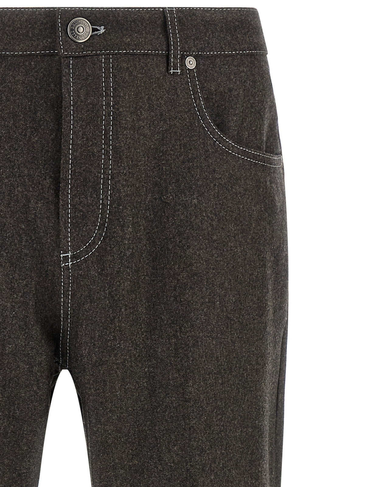 Brunello Cucinelli Men Flannel Pants BRUNELLO CUCINELLI