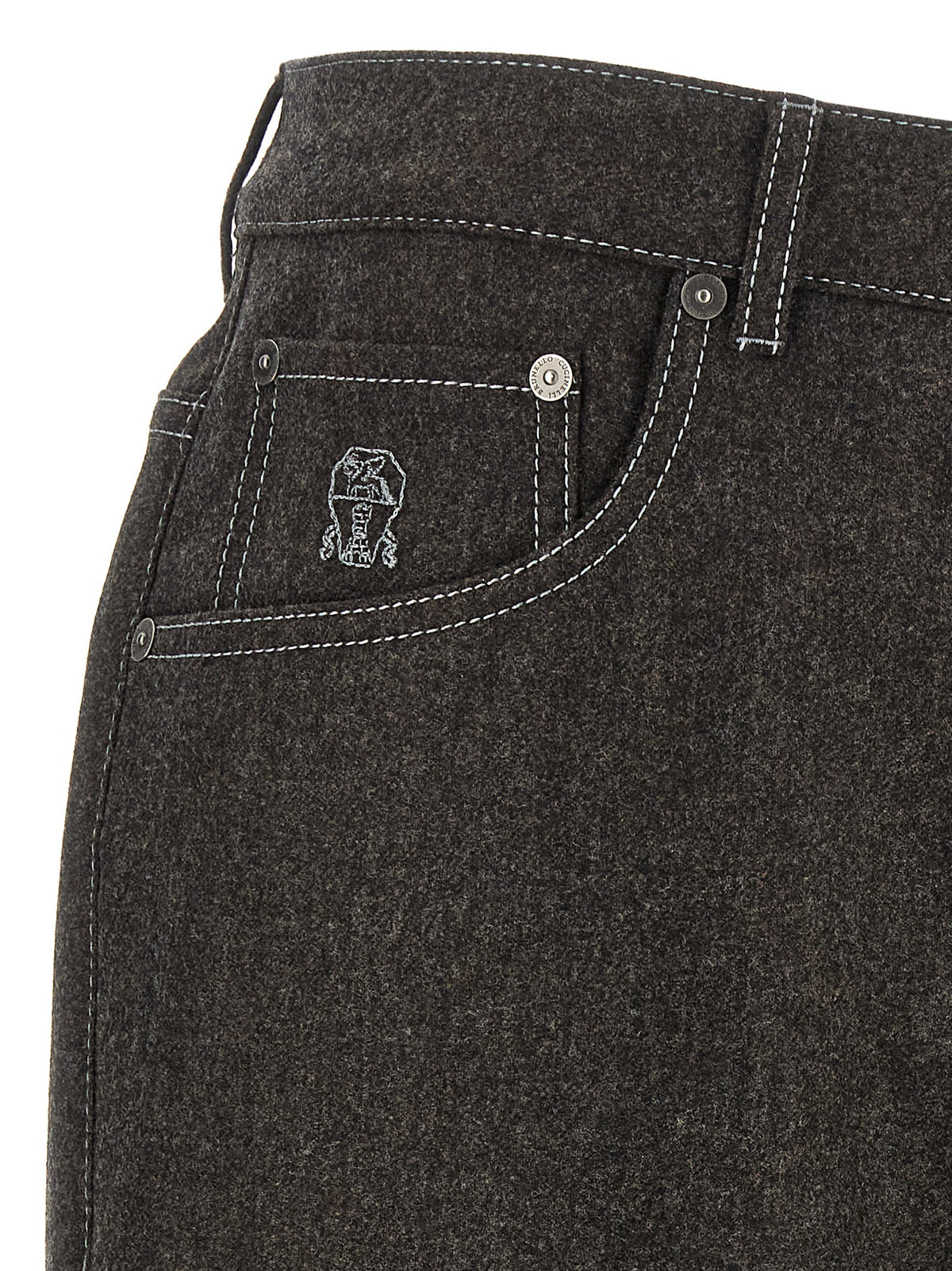 Brunello Cucinelli Men Flannel Pants BRUNELLO CUCINELLI