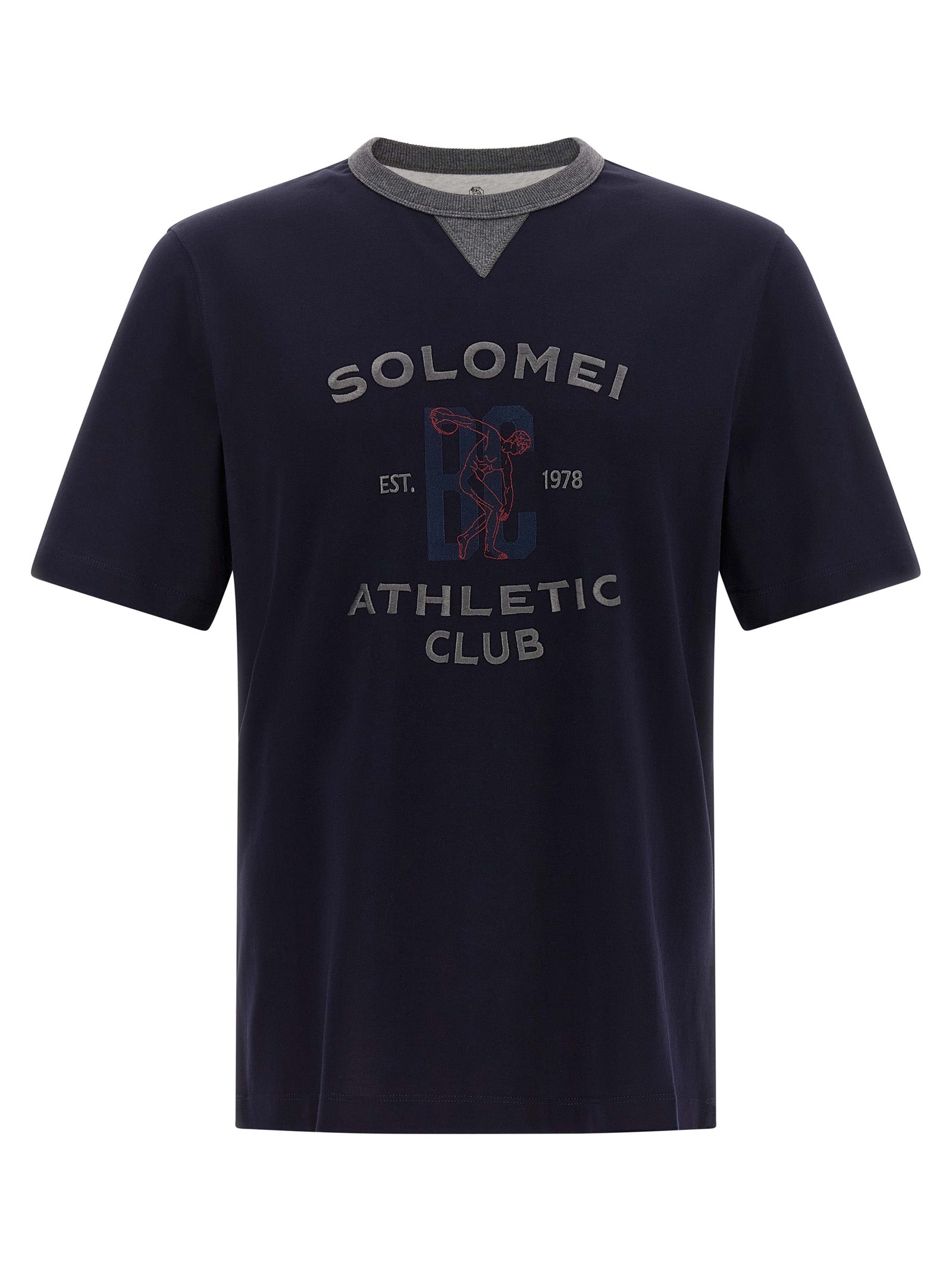 Brunello Cucinelli Men 'Solomei Athletic Club' T-Shirt BRUNELLO CUCINELLI