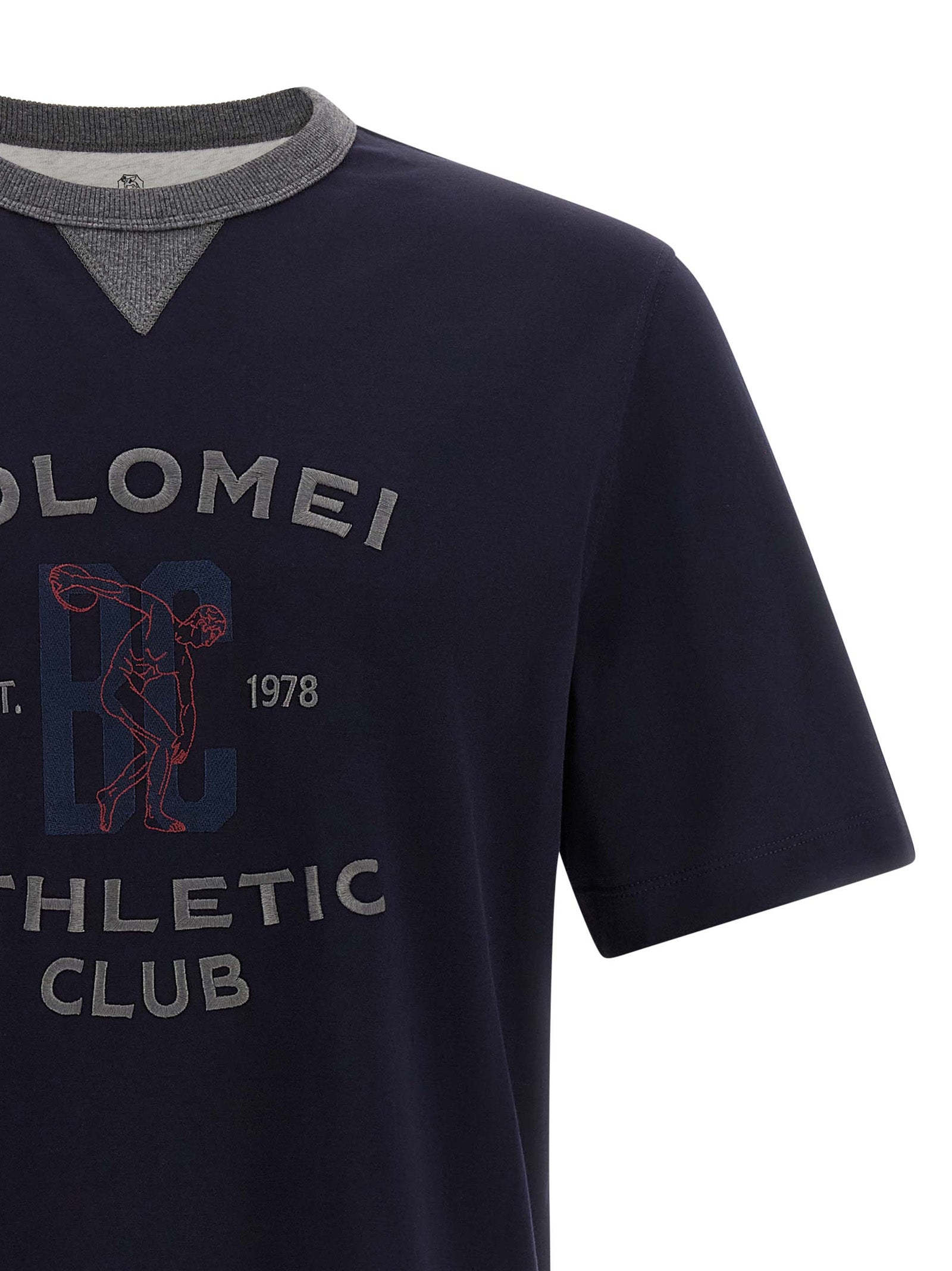 Brunello Cucinelli Men 'Solomei Athletic Club' T-Shirt BRUNELLO CUCINELLI