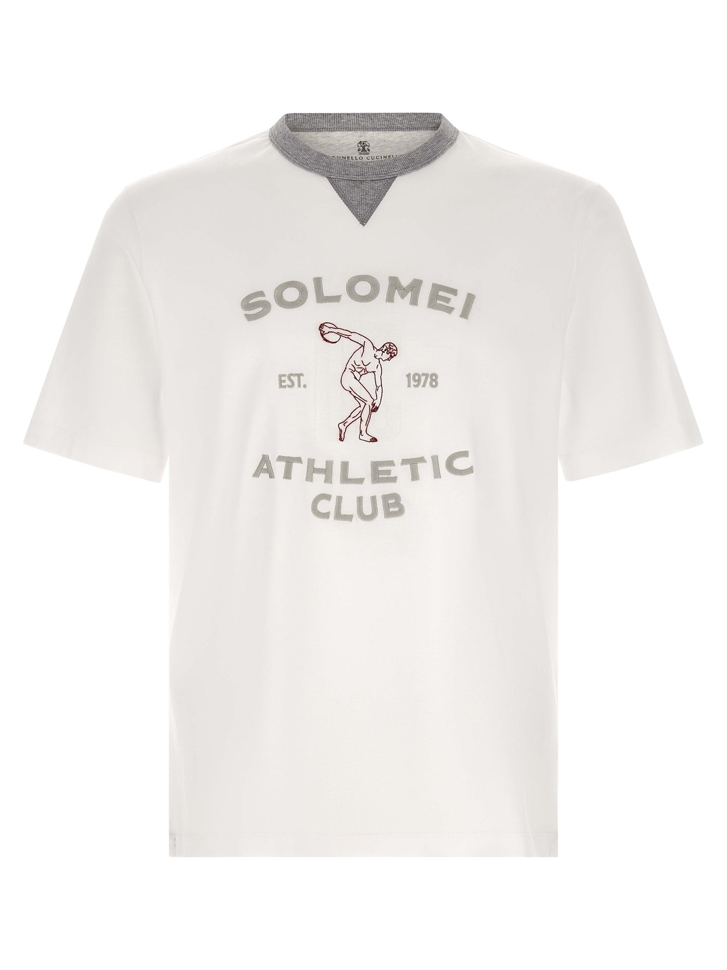 Brunello Cucinelli Men 'Solomei Athletic Club' T-Shirt BRUNELLO CUCINELLI