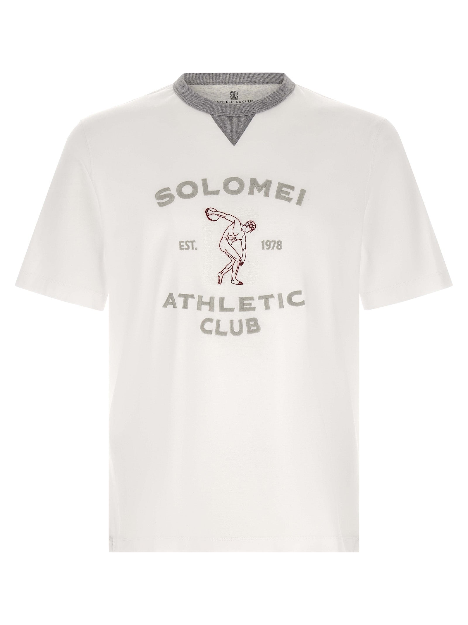 Brunello Cucinelli Men 'Solomei Athletic Club' T-Shirt BRUNELLO CUCINELLI