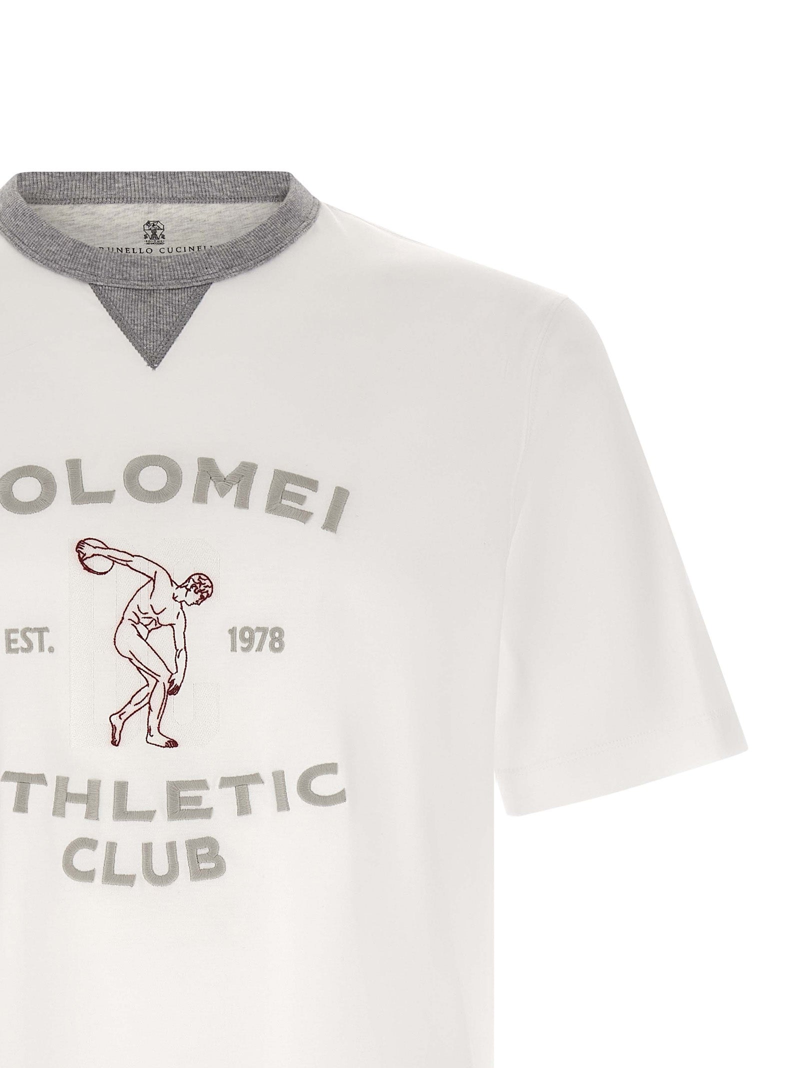 Brunello Cucinelli Men 'Solomei Athletic Club' T-Shirt BRUNELLO CUCINELLI