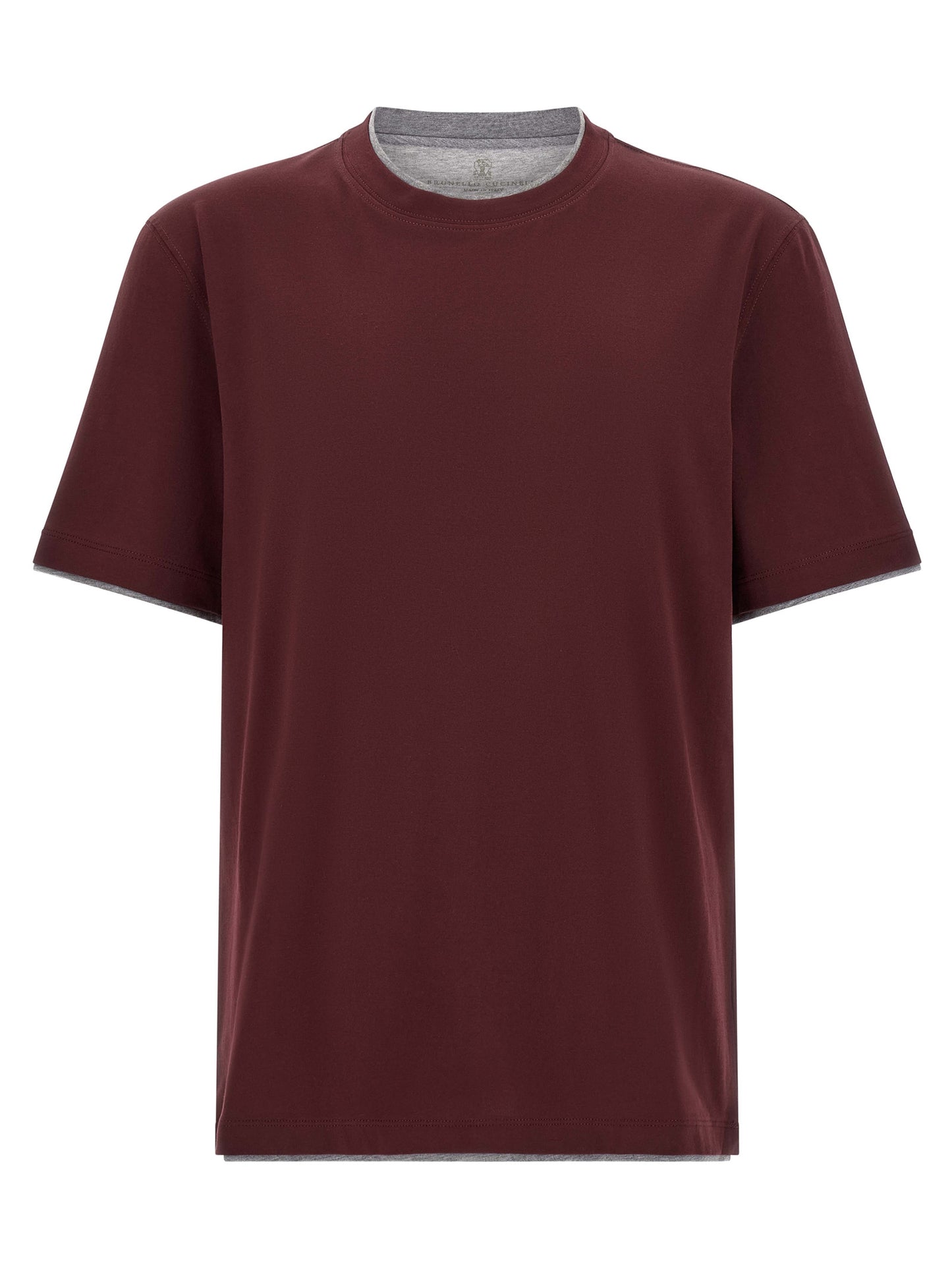 Brunello Cucinelli Men Double Layer T-Shirt BRUNELLO CUCINELLI