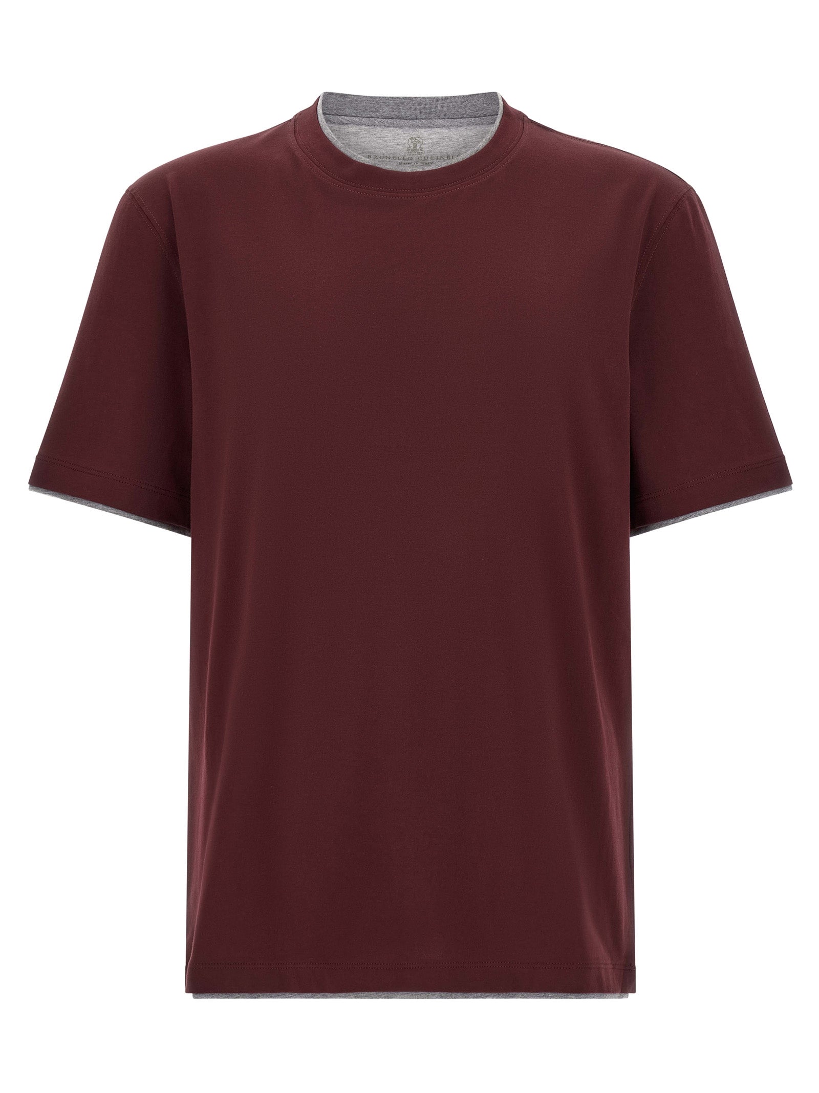 Brunello Cucinelli Men Double Layer T-Shirt BRUNELLO CUCINELLI