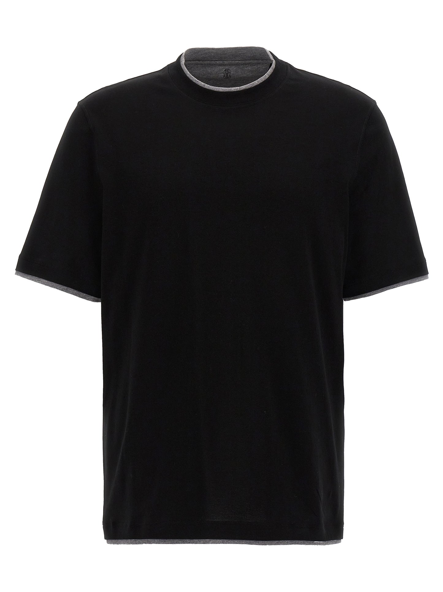 Brunello Cucinelli Men Double Hem T-Shirt BRUNELLO CUCINELLI