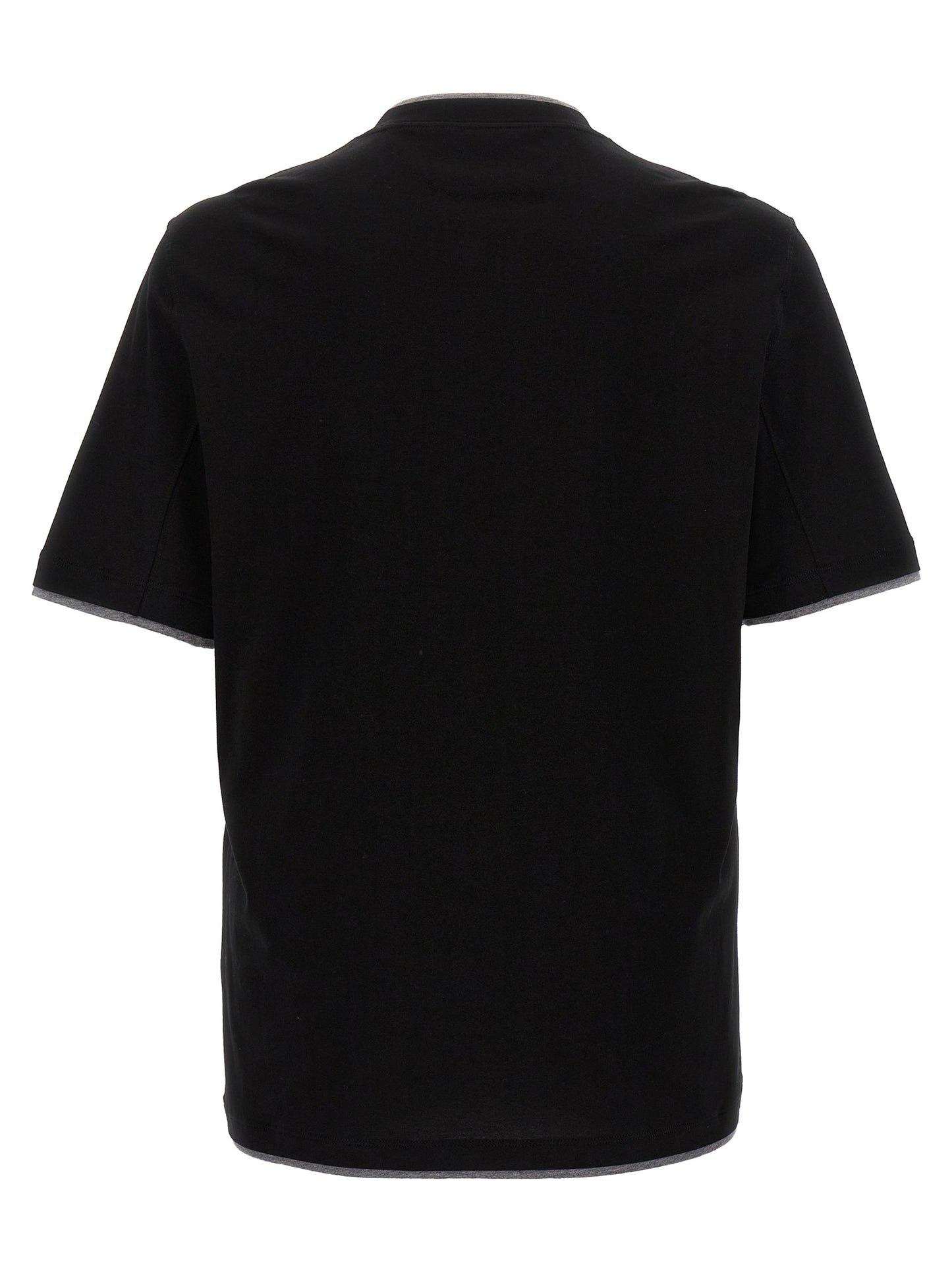 Brunello Cucinelli Men Double Hem T-Shirt BRUNELLO CUCINELLI