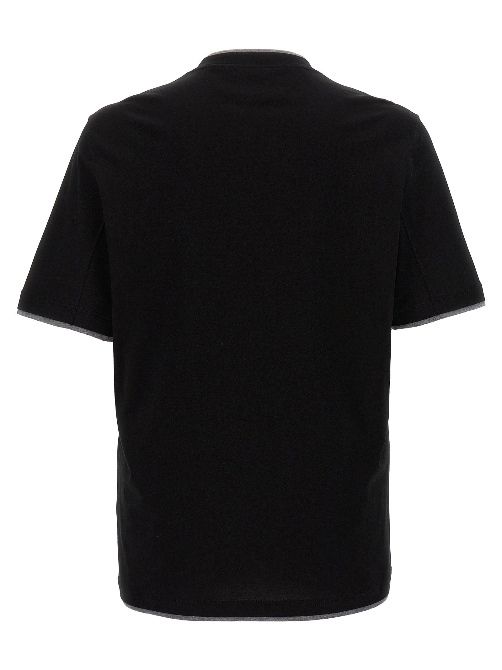 Brunello Cucinelli Men Double Hem T-Shirt BRUNELLO CUCINELLI