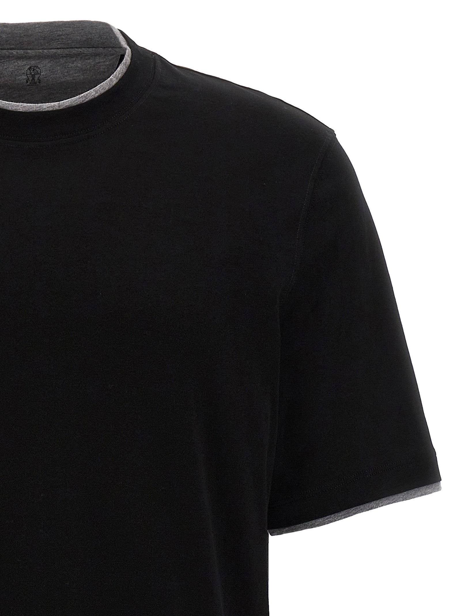 Brunello Cucinelli Men Double Hem T-Shirt BRUNELLO CUCINELLI