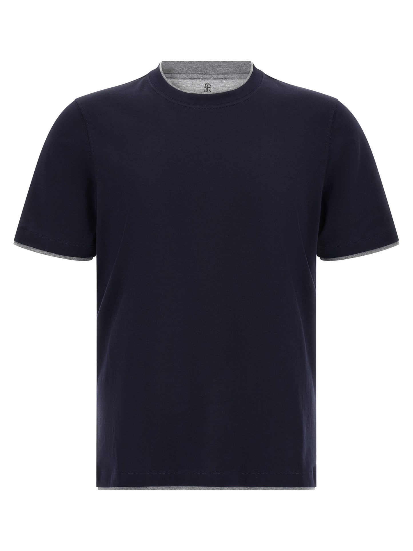 Brunello Cucinelli Men Double Layer T-Shirt BRUNELLO CUCINELLI