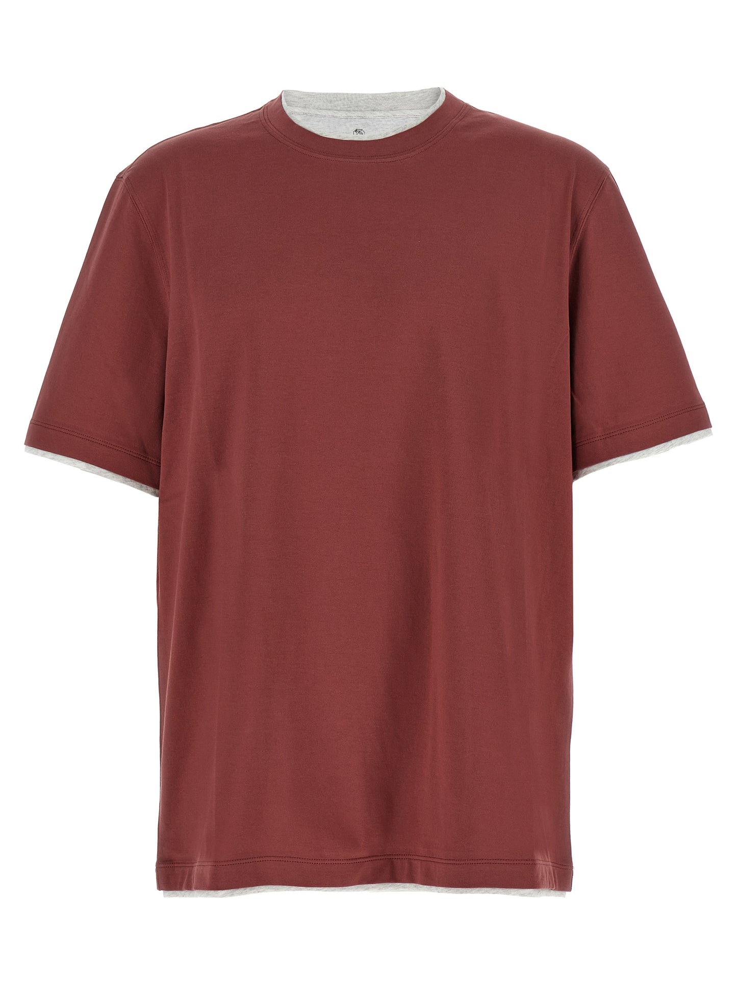 Brunello Cucinelli Men Double Layer T-Shirt BRUNELLO CUCINELLI