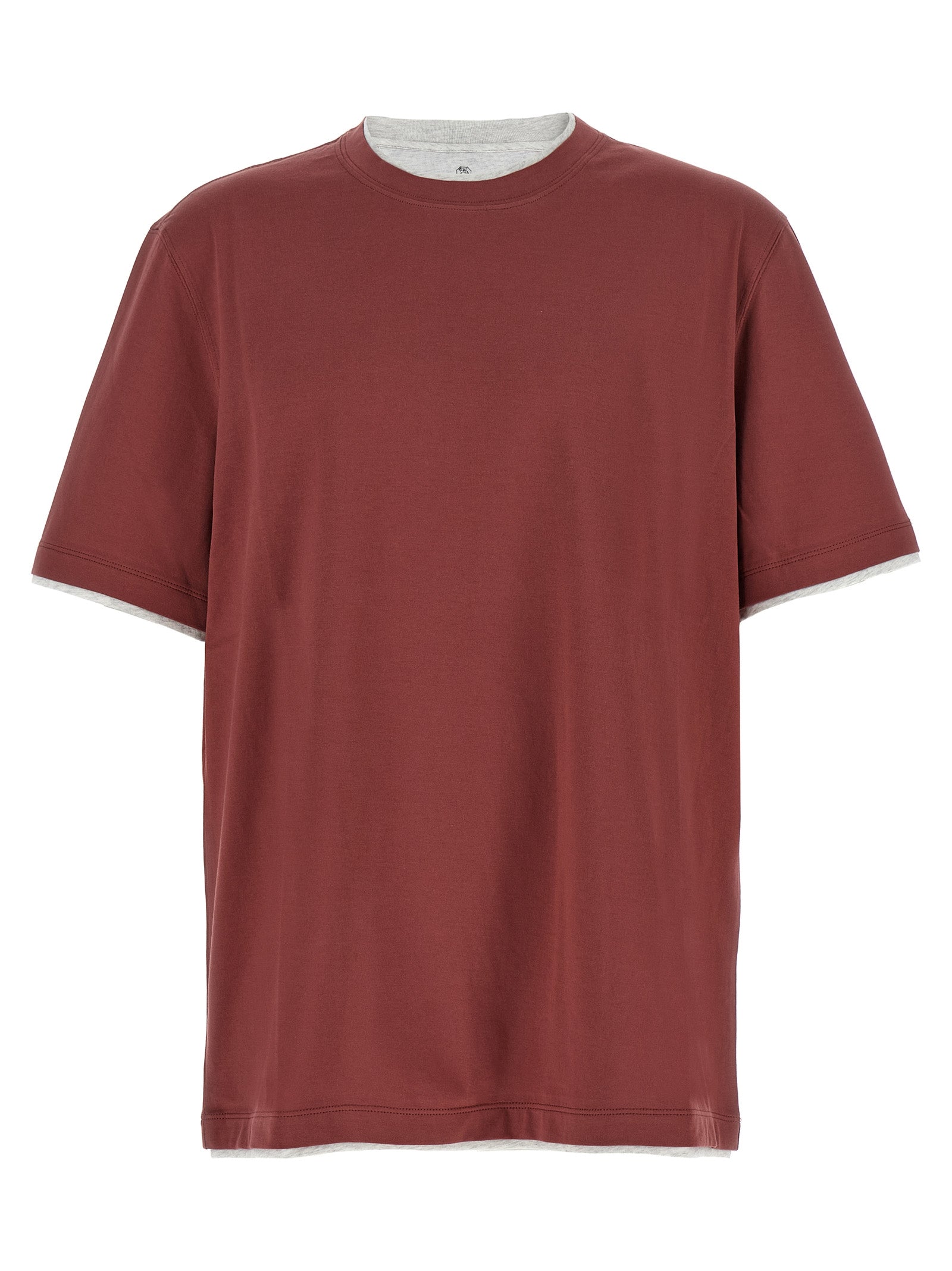 Brunello Cucinelli Men Double Layer T-Shirt BRUNELLO CUCINELLI