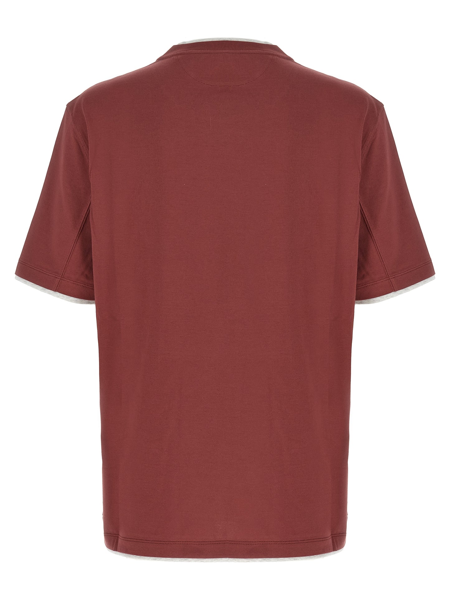 Brunello Cucinelli Men Double Layer T-Shirt BRUNELLO CUCINELLI